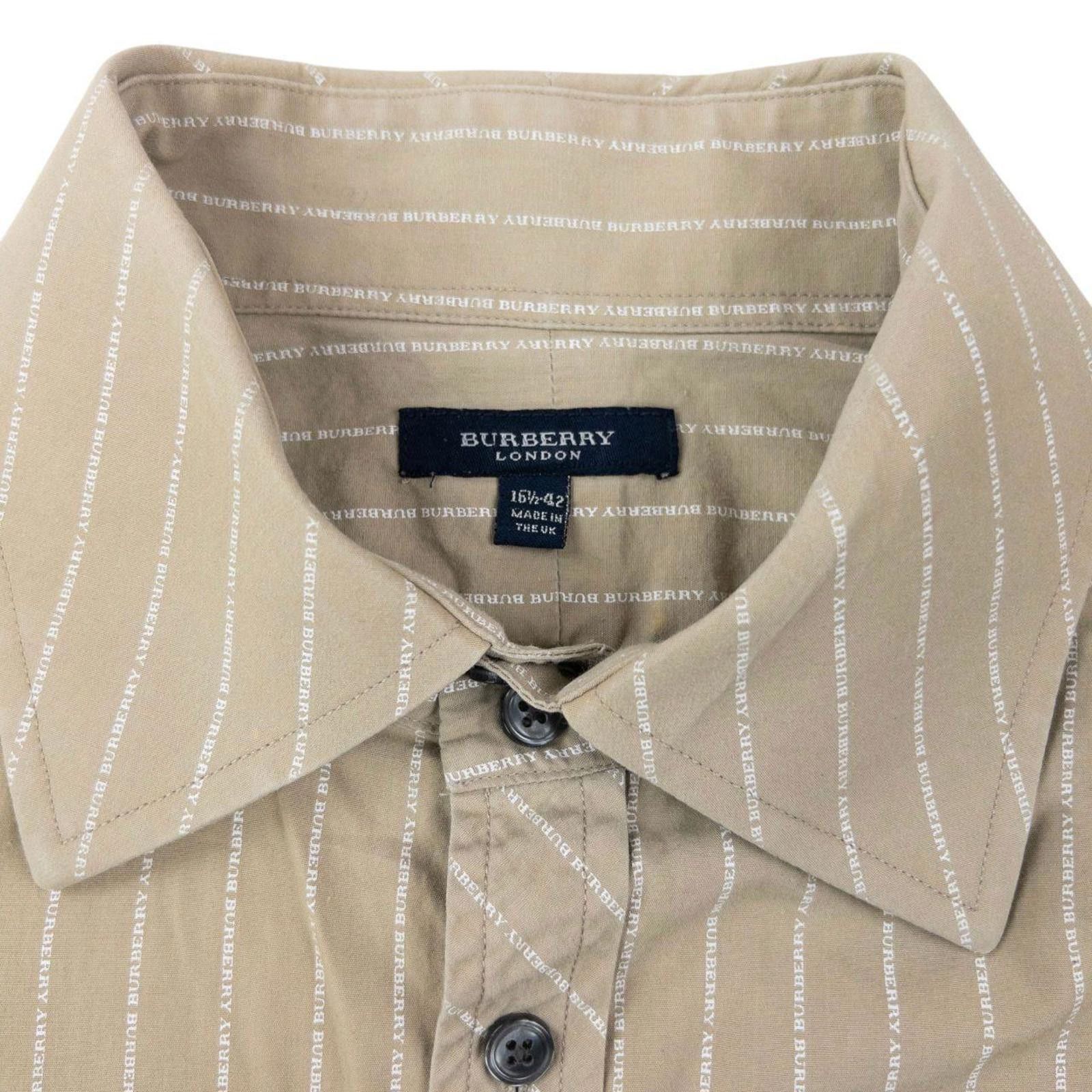 Burberry Vintage 2000s Burberry Monogram Long Sleeve Button Up Shirt Size US L / EU 52-54 / 3 - 4 Thumbnail
