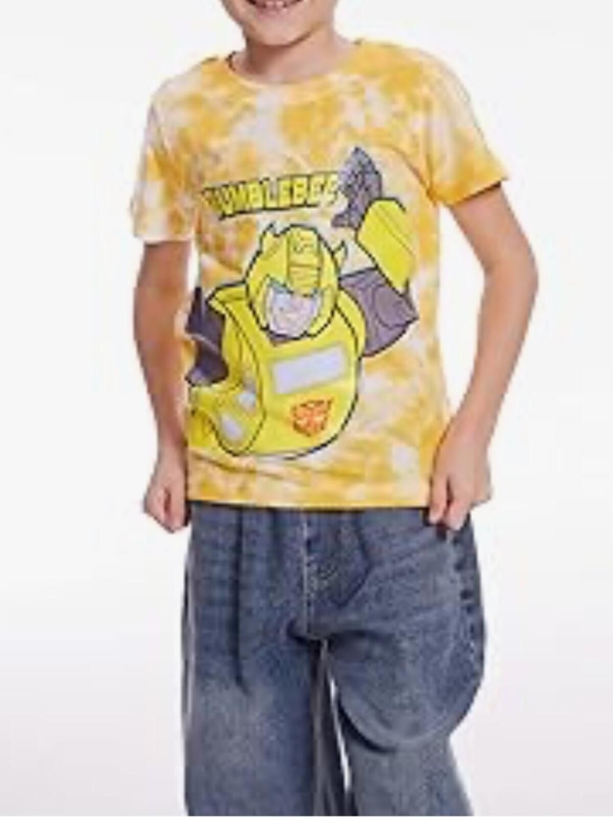 Transformers Transformers / Bumblebee Tie Dye Tee / Yellow / Boys Size US XXS / EU 40 - 8 Thumbnail