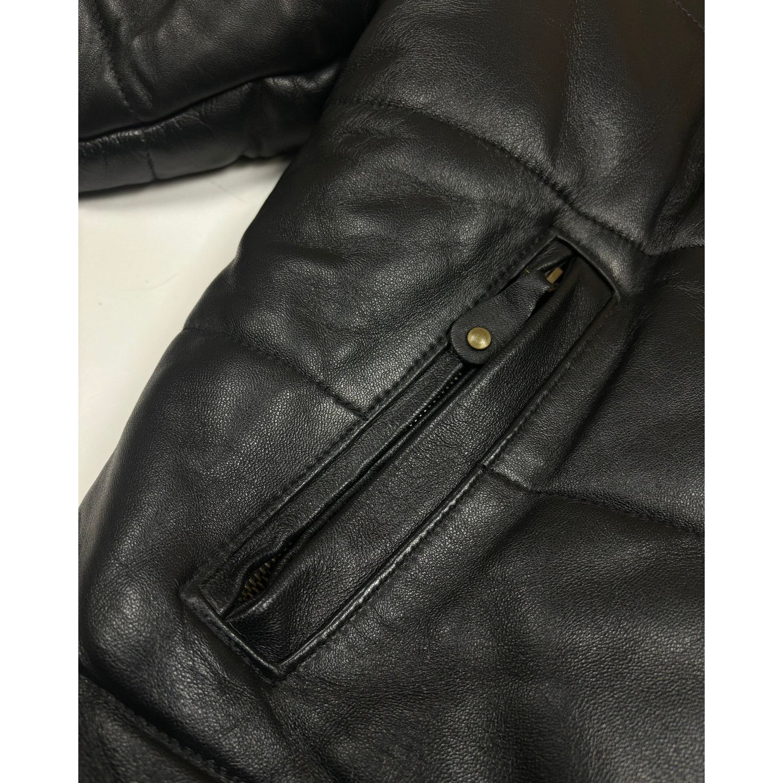 Supreme 2021 Supreme x Schott Shearling Collar Leather Puffer Jacket Size US M / EU 48-50 / 2 - 11 Thumbnail
