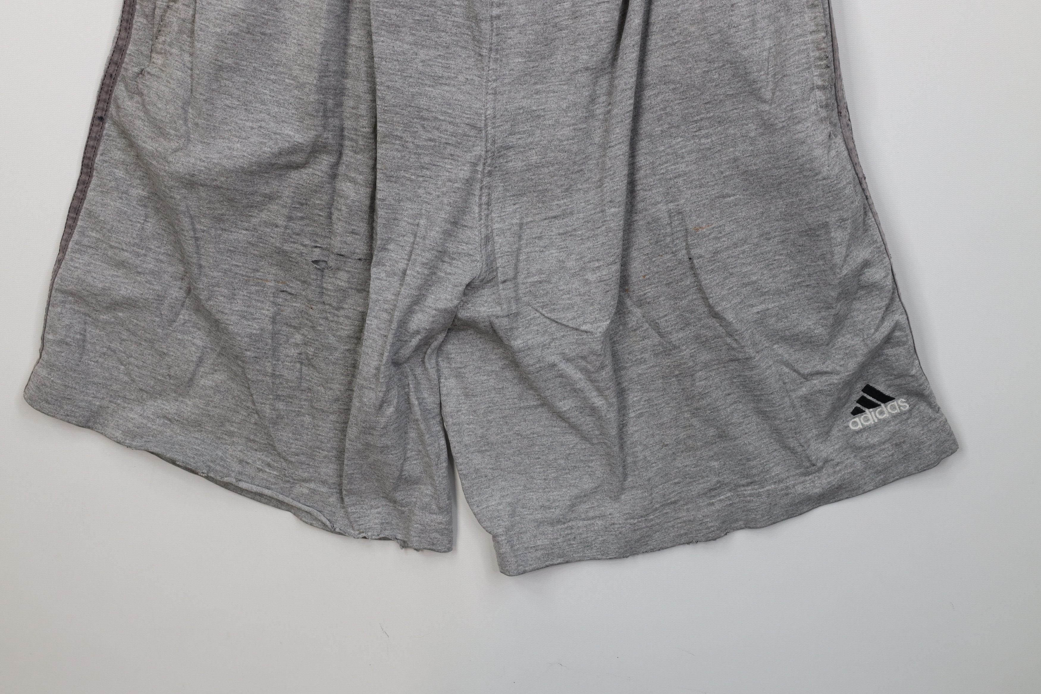 Adidas Vintage 90s Adidas Spell Out Above Knee Shorts Gray USA Size US 34 / EU 50 - 4 Thumbnail