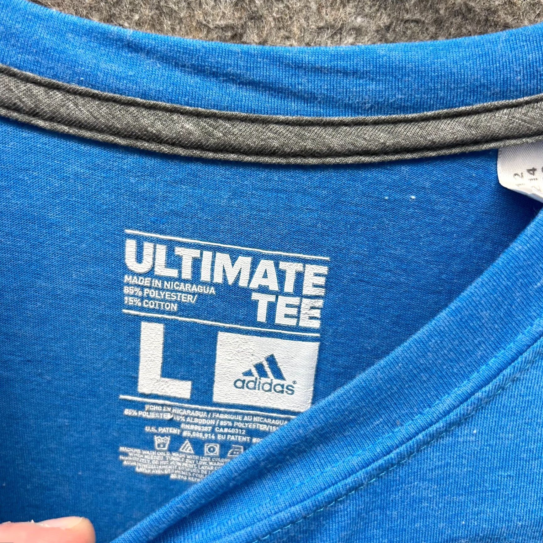 Adidas Adidas Shirt Mens Large Blue Ultimate Tee Crewneck Jersey Soccer Clima Lite Vintage Logo All Seasons Mens Size US L / EU 52-54 / 3 - 5 Thumbnail