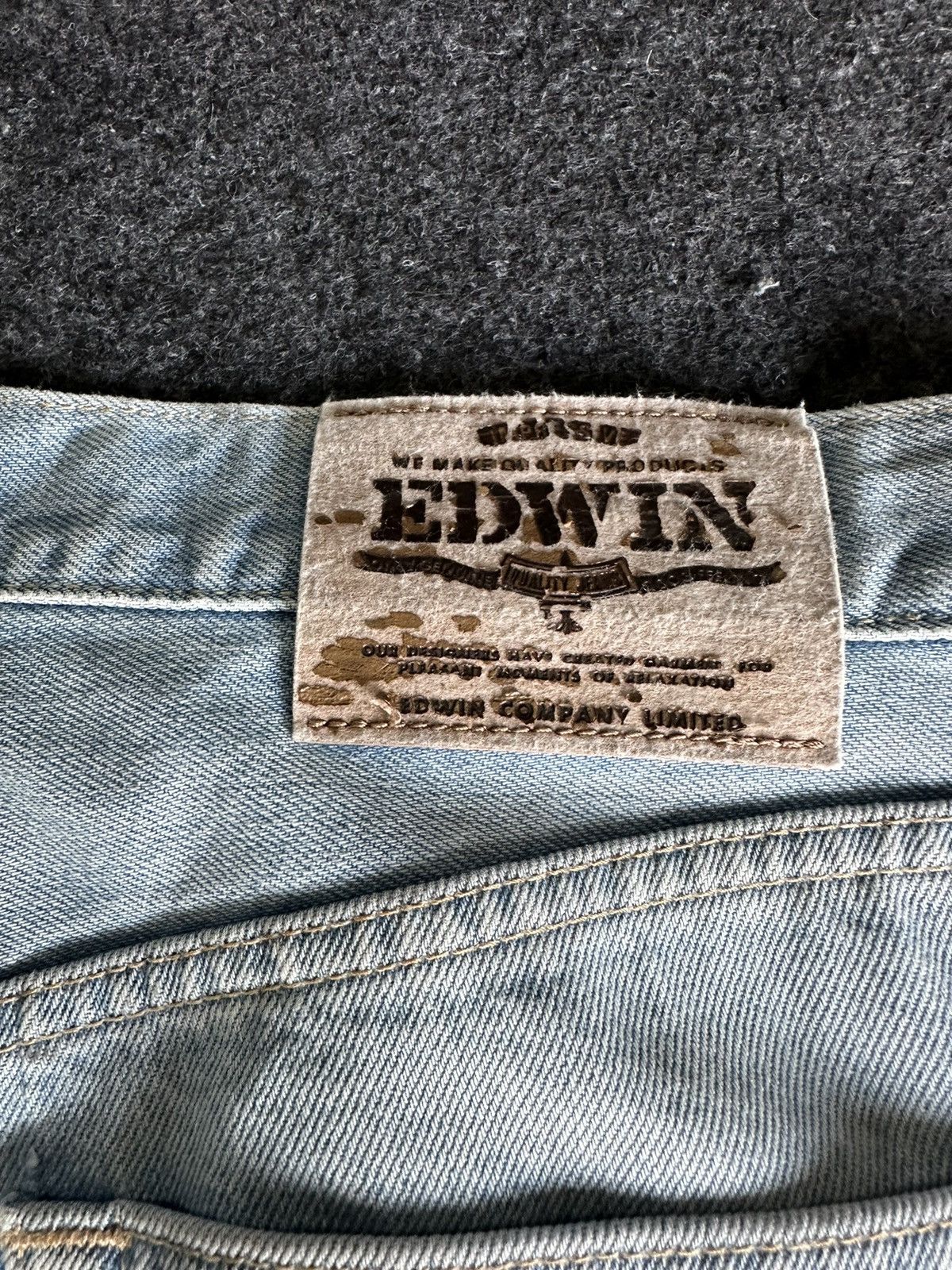 Edwin Vintage Edwin 101 Made in Japan Baggy Faded Denim 33x31 D116 Size US 33 - 10 Thumbnail