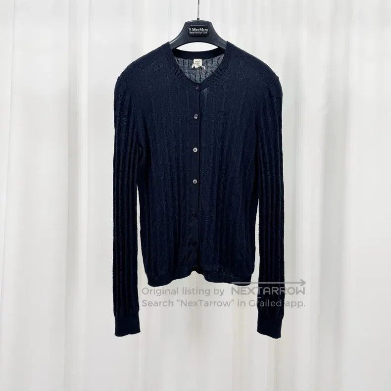 Hermes Hermes Pig nose full print embossed cashmere knit cardigan Size XS / US 0-2 / IT 36-38 - 1 Thumbnail