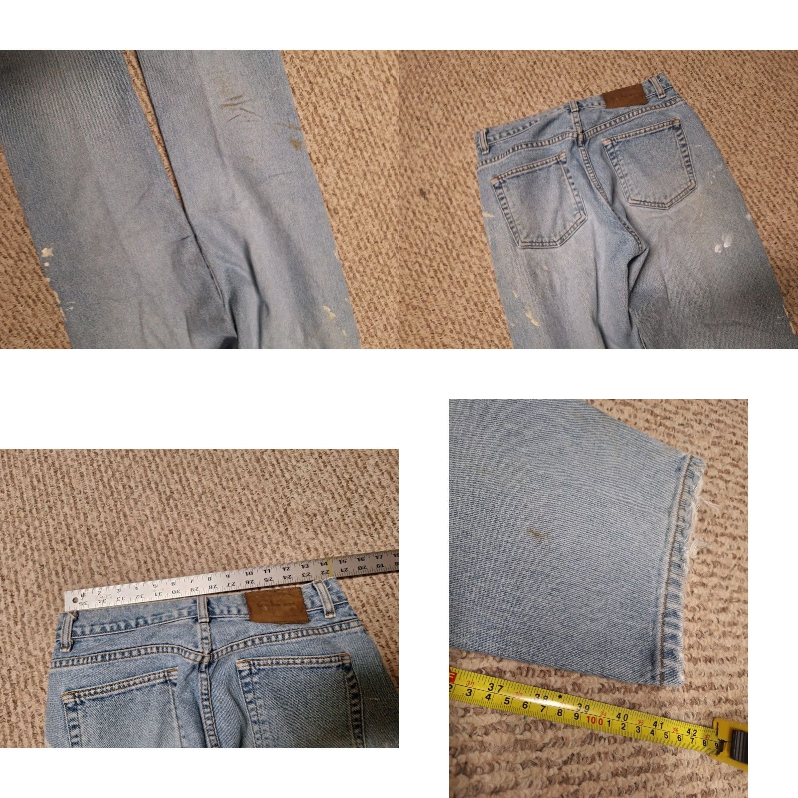 Calvin Klein Calvin Klein Jeans Denim Easy Fit Button Blue 9 Women’s Regular 5-Pocket Straight Jeans Size 30" / US 8 / IT 44 - 8 Thumbnail