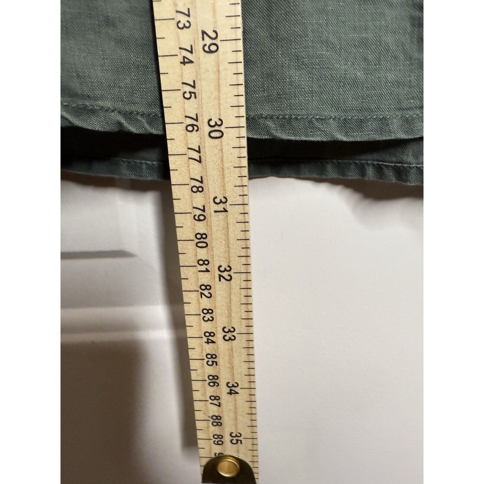 Old Navy OLD NAVY Linen Blend Button Down Shirt Mens Large Green Polo Size US L / EU 52-54 / 3 - 5 Thumbnail