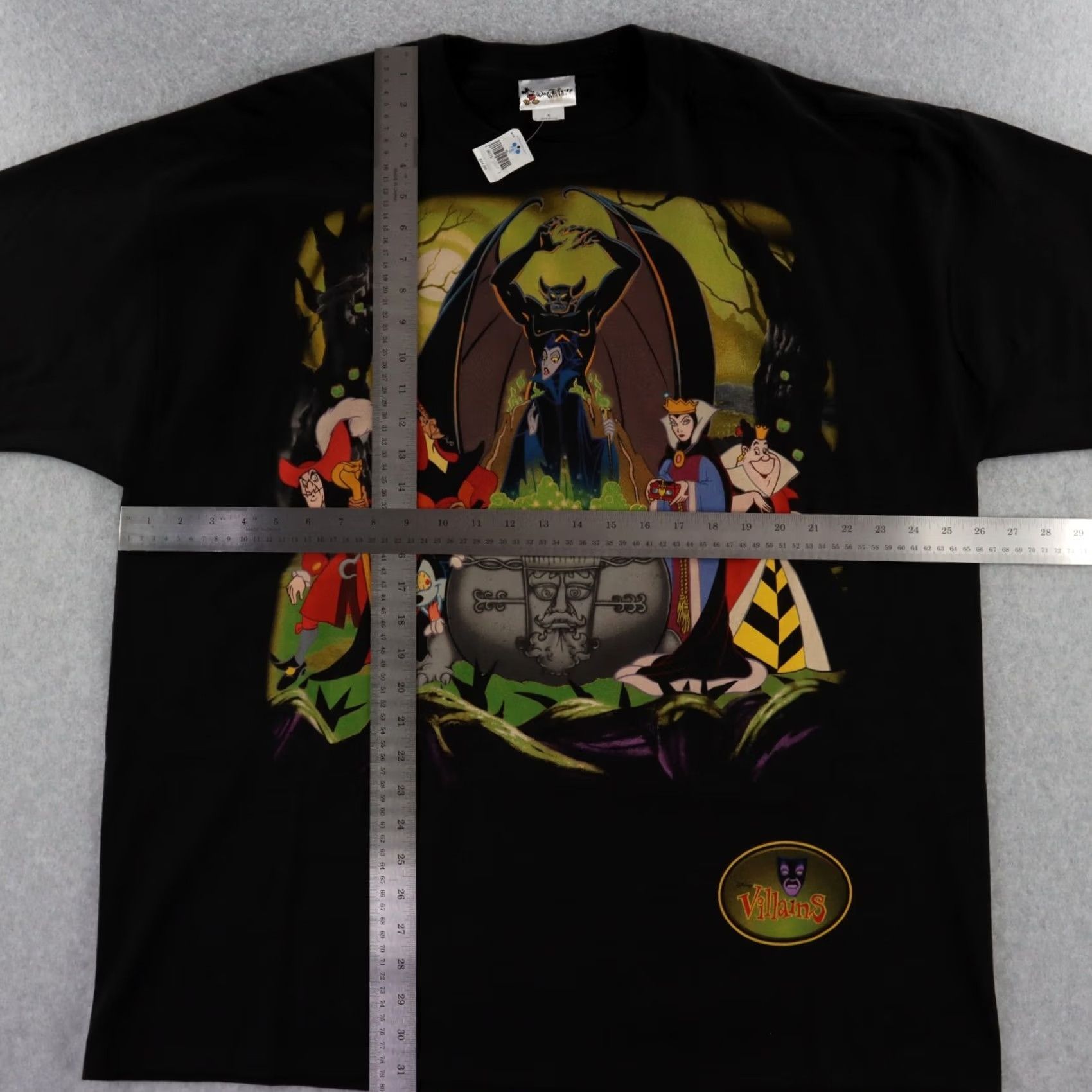 Disney VINTAGE DISNEY VILLAINS TSHIRT XL Men's 90s Double-Sided Black Crew Neck Short Sleeve Size US XL / EU 56 / 4 - 6 Thumbnail