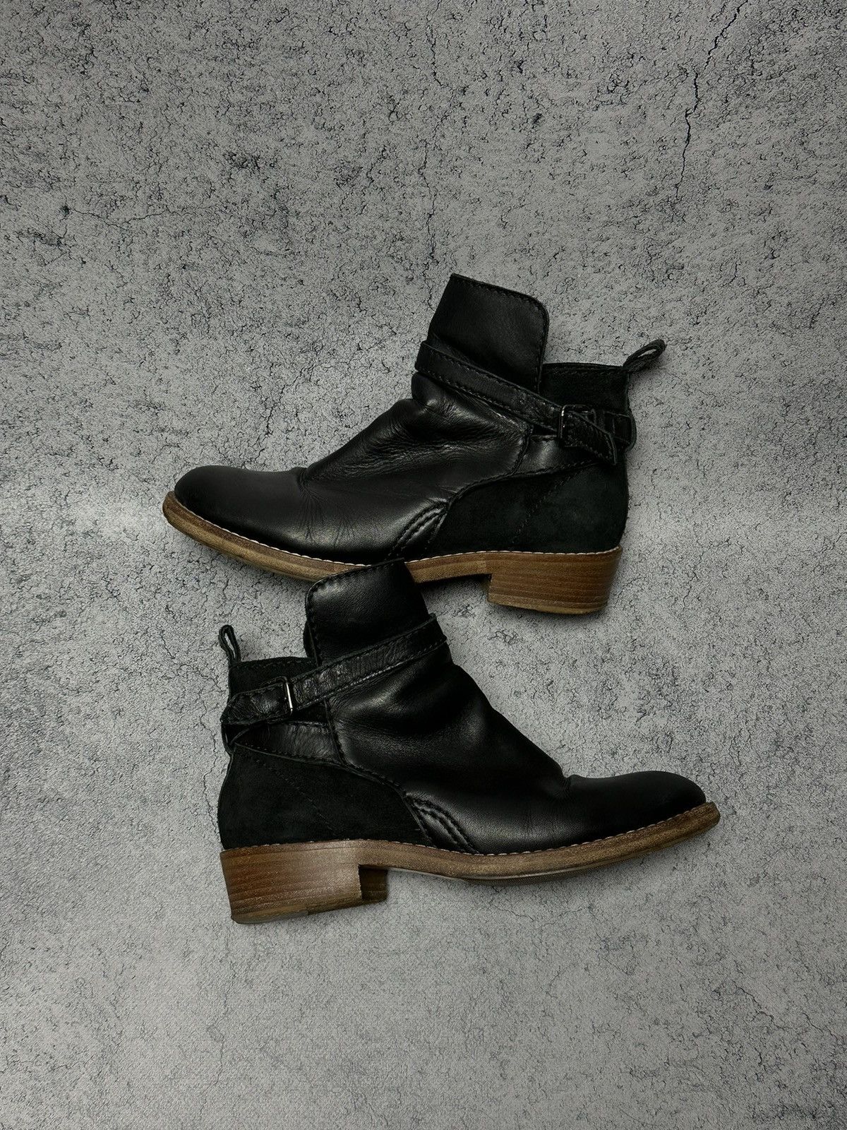 Acne Studios Acne Black Leather Ankle Boots Size US 8 / IT 38 - 1 Thumbnail