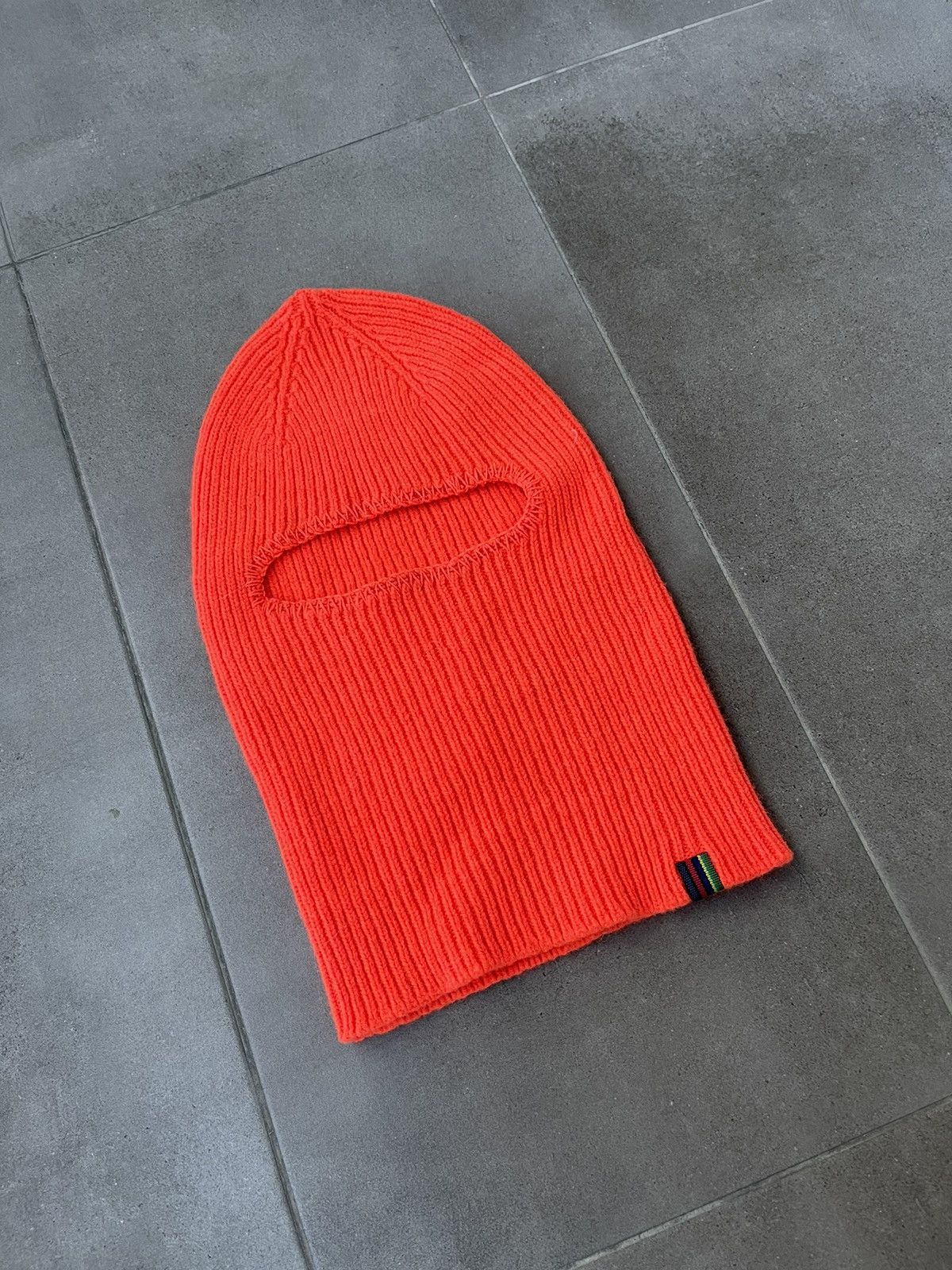 Paul Smith !DS! AW22 Paul Smith Orange Lambswool Balaclava Size ONE SIZE - 5 Thumbnail
