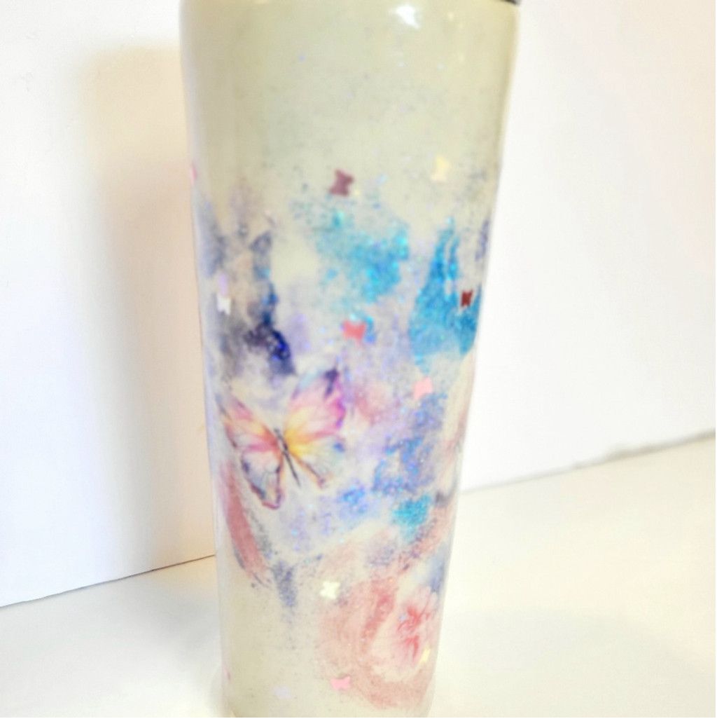 Handmade Hand Crafted Ozark Trail 30 Oz Floral Butterfly Tumbler Size ONE SIZE - 8 Thumbnail