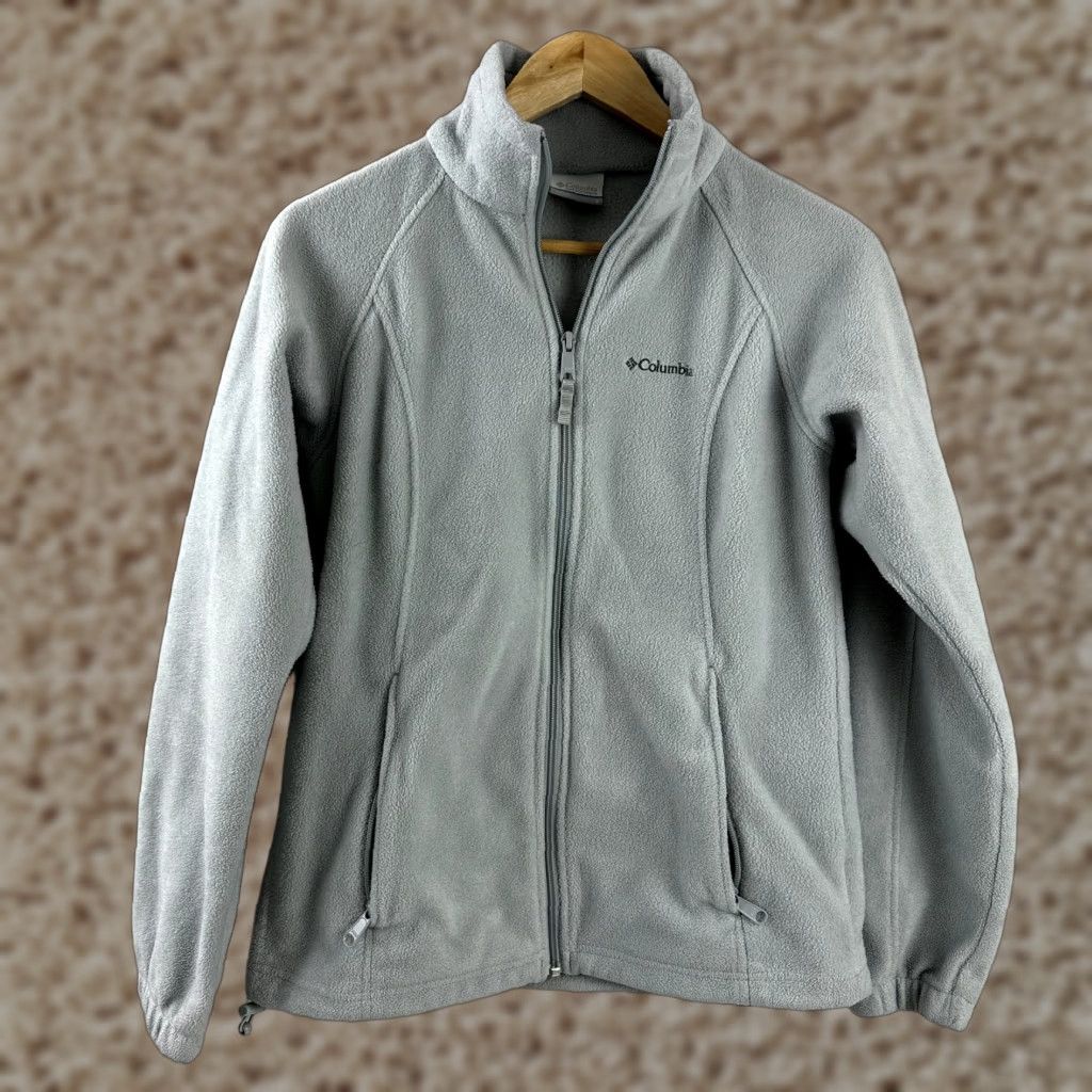 Vintage Columbia Women’s Fleece Jacket Full Zip Up Gray Small Size S Size S / US 4 / IT 40 - 1 Thumbnail