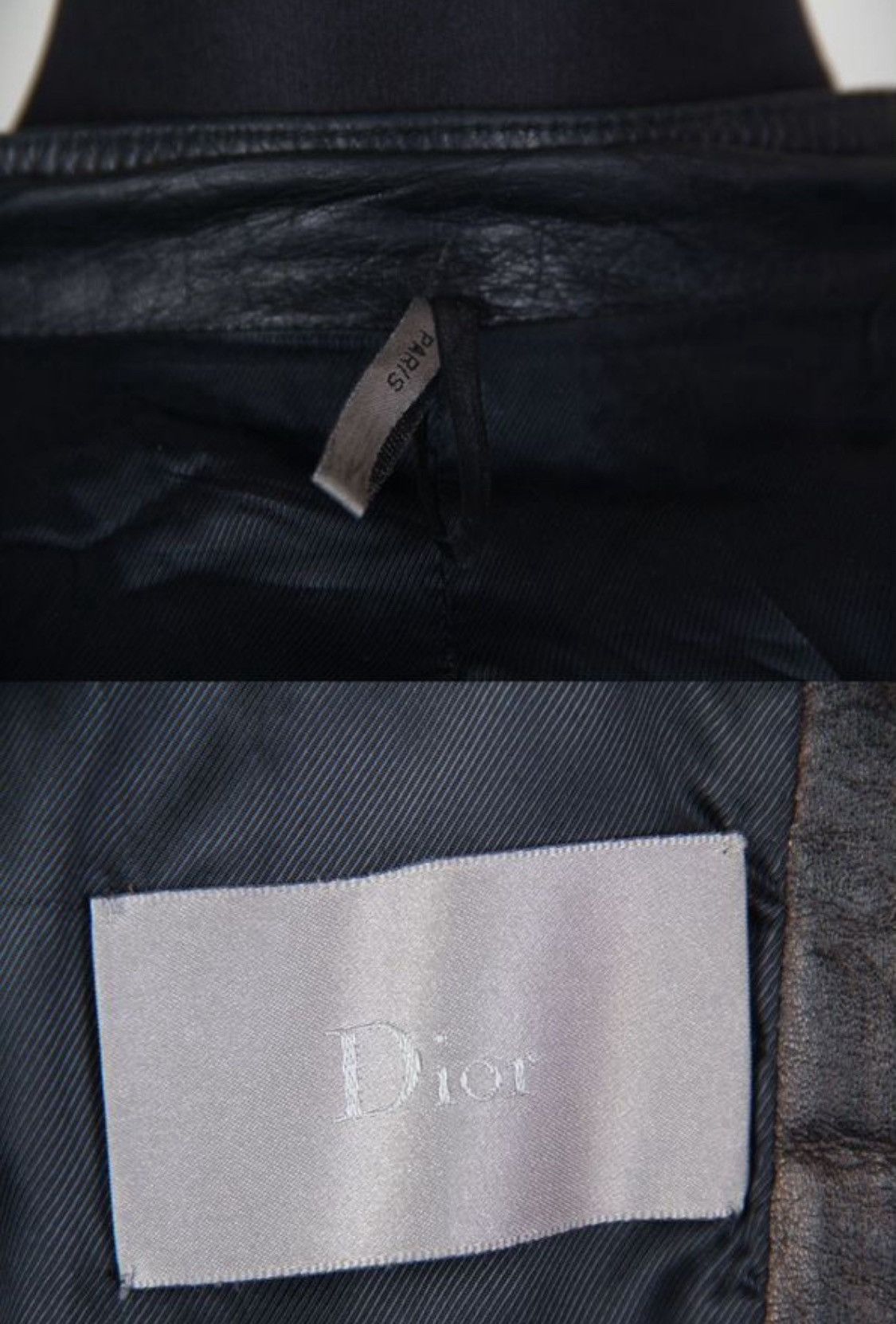 Dior Dior Homme 2009 Leather Zip Up Pocket Detail Jacket Biker Size US L / EU 52-54 / 3 - 5 Thumbnail
