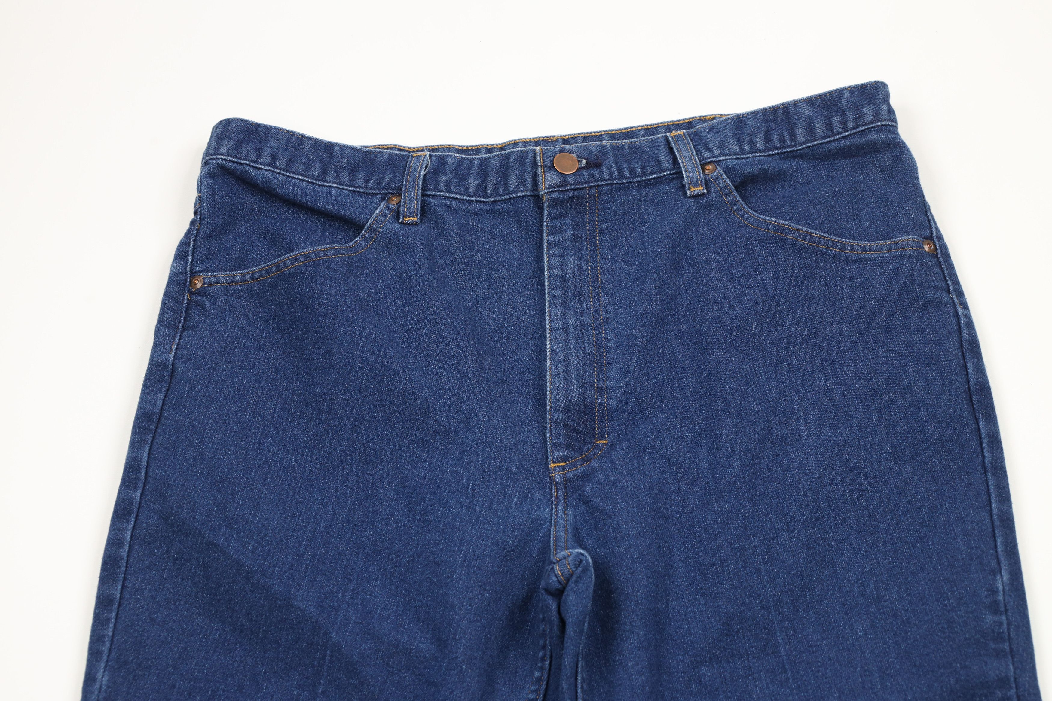Vintage Vintage 90s Streetwear Wide Leg Bootcut Denim Jeans Blue Size US 38 / EU 54 - 2 Thumbnail