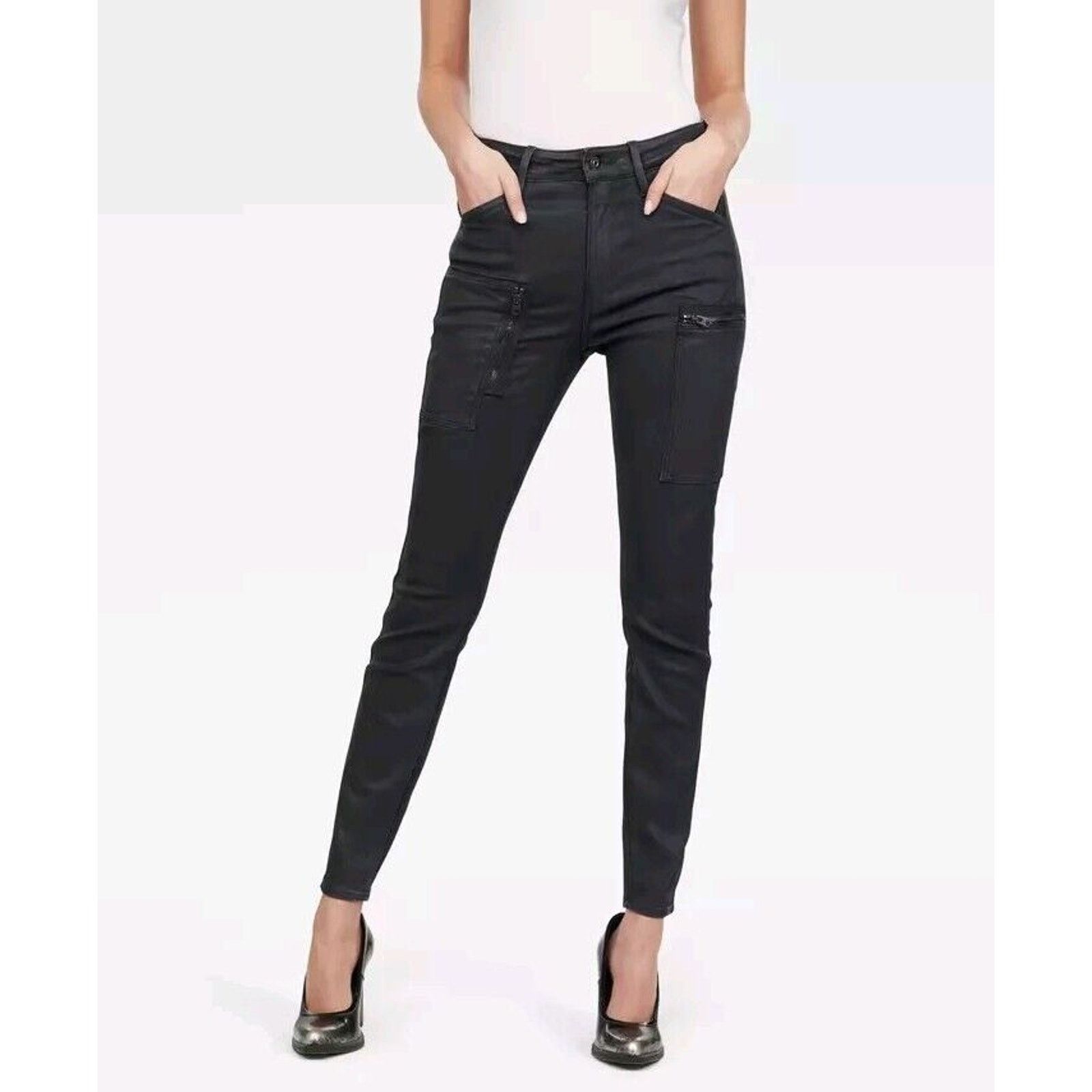 G-Star G-Star SHAPE POWEL HIGH SUPER SKINNY STRETCH DRAVA 28×30 Size 28" / US 6 / IT 42 - 2 Thumbnail