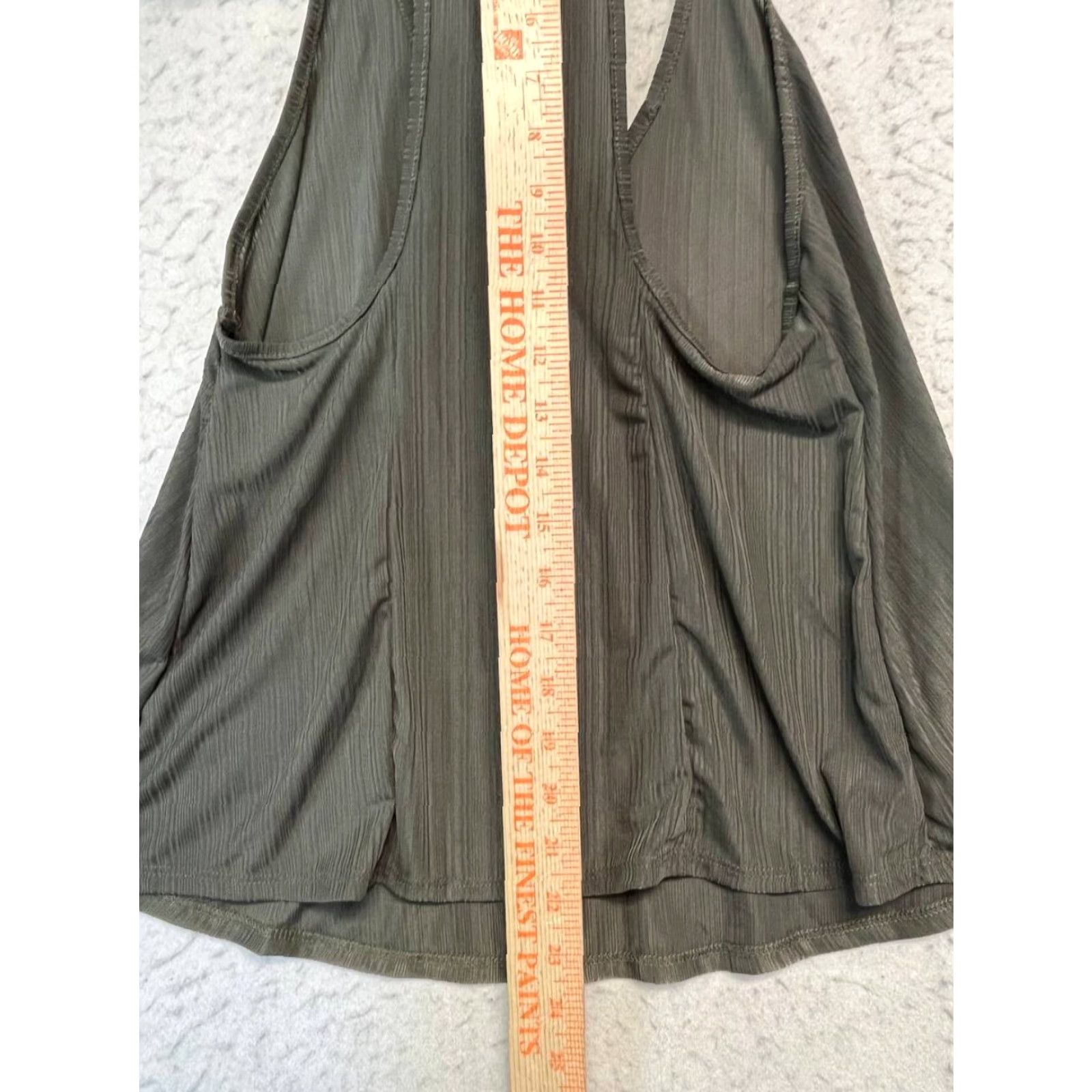 Free People Free People Women’s Tank Shirt Sleeveless V-Neck Ribbed Oversized S Small Green Bohemian Ladies Womens Size S / US 4 / IT 40 - 4 Thumbnail