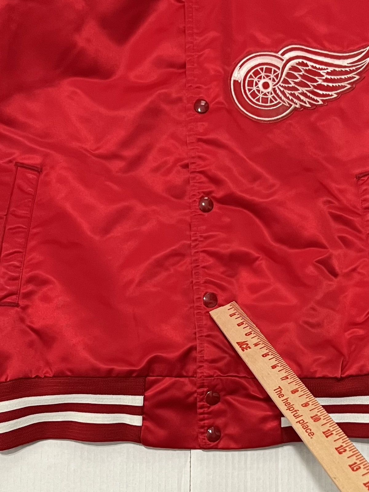 Chalk Line Vintage 90s Detroit Red Wings Chalk Line Jacket L Spellout Size US L / EU 52-54 / 3 - 11 Thumbnail