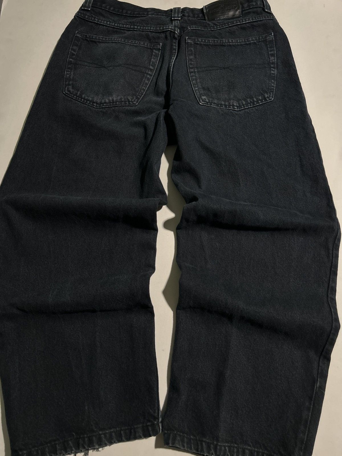 Vintage Y2K Anchor Blue Beyond Baggy Black Denim Jeans