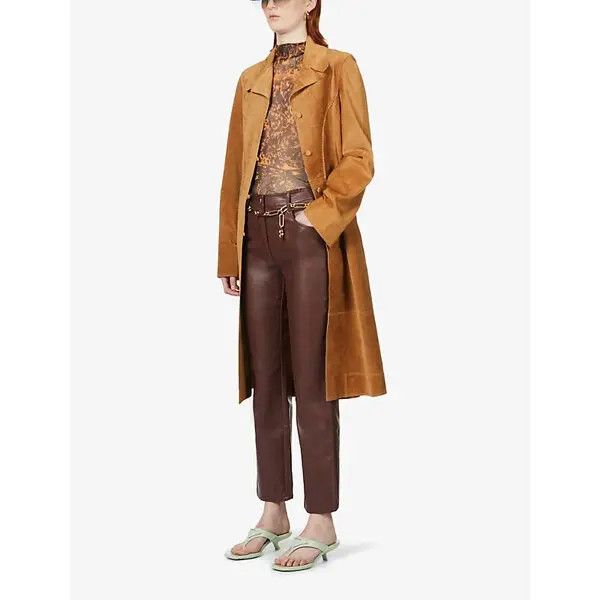 Miaou o1mle0425 Junior Leather Pant in Brown Size 30" / US 8 / IT 44 - 2 Thumbnail