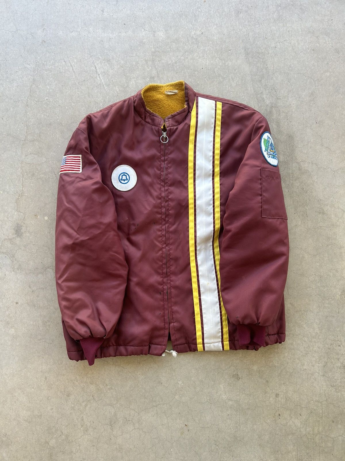 Vintage Vintage 1970s Great Lakes Jacket Nylon Jacket Fleece Lined Size US L / EU 52-54 / 3 - 1 Thumbnail