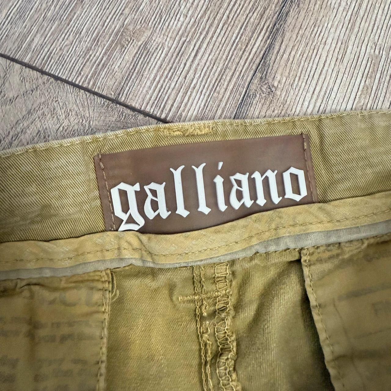 John Galliano Galliano Newspaper Print Beige Bottoms 2000s Size US 32 / EU 48 - 7 Thumbnail