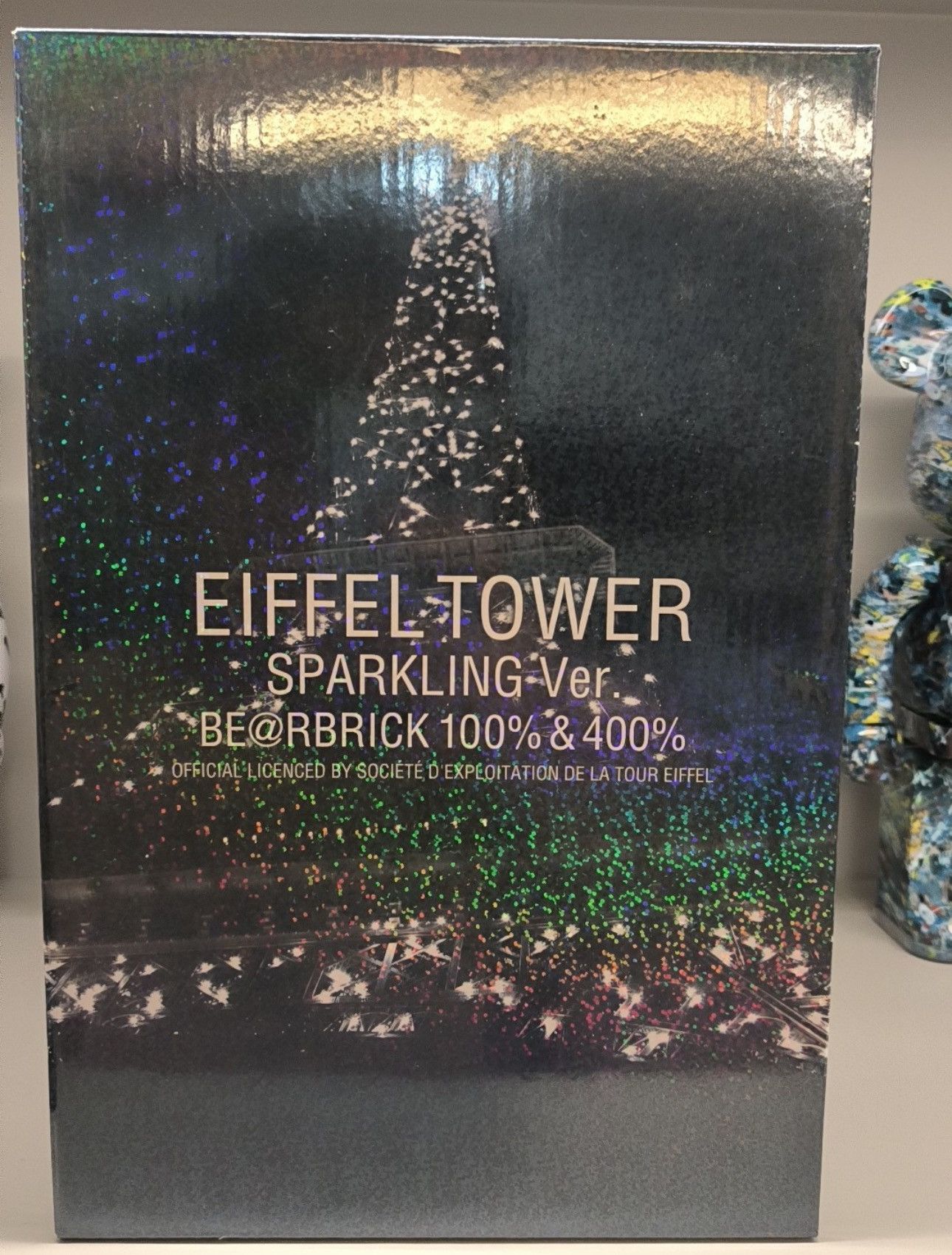 Japanese Brand Bearbrick Eiffel Tower Sparkling 100% & 400% Set Size ONE SIZE - 4 Thumbnail