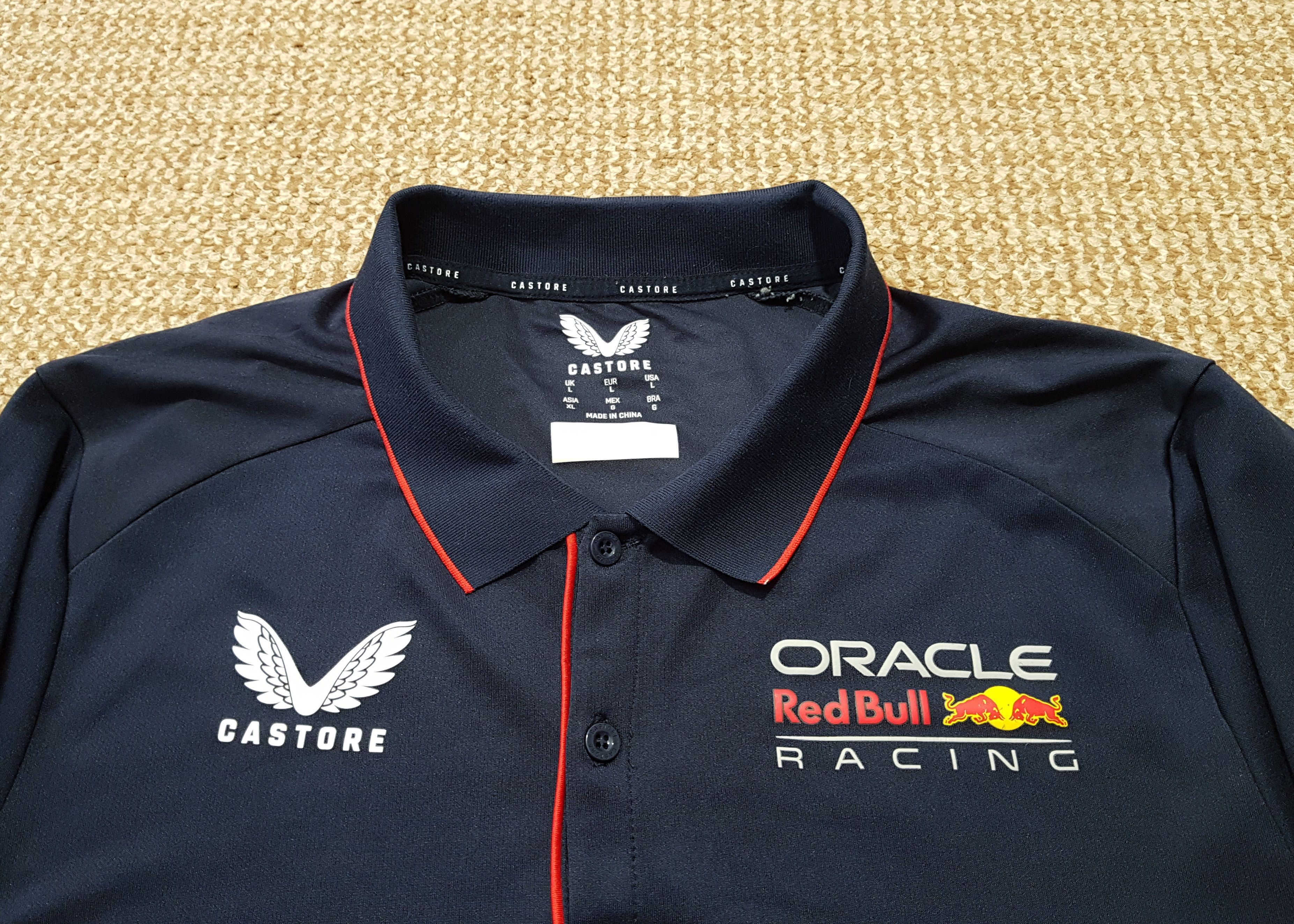 Castore Castore Oracle Red Bull Racing Polo Shirt sz L Size US L / EU 52-54 / 3 - 8 Thumbnail