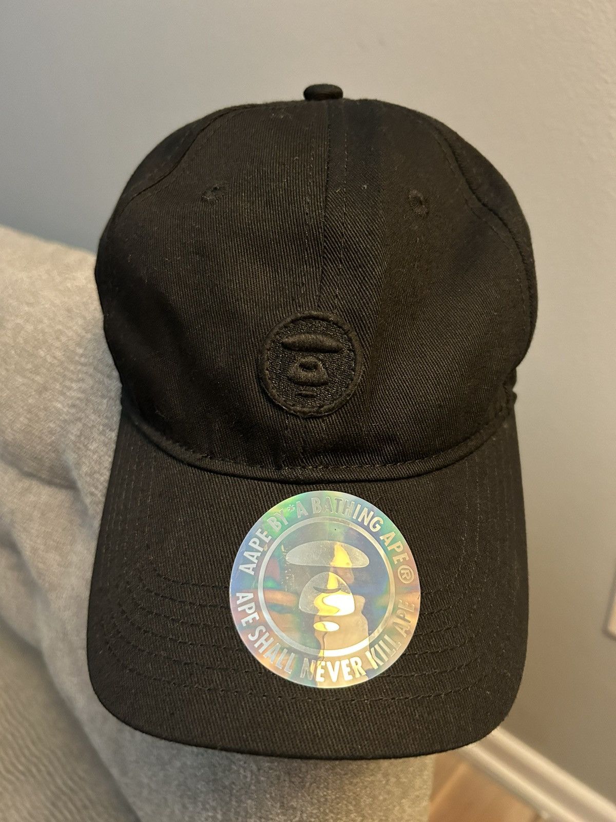 image of Aape By A Bathing Ape Moonface Black Cap, Men's