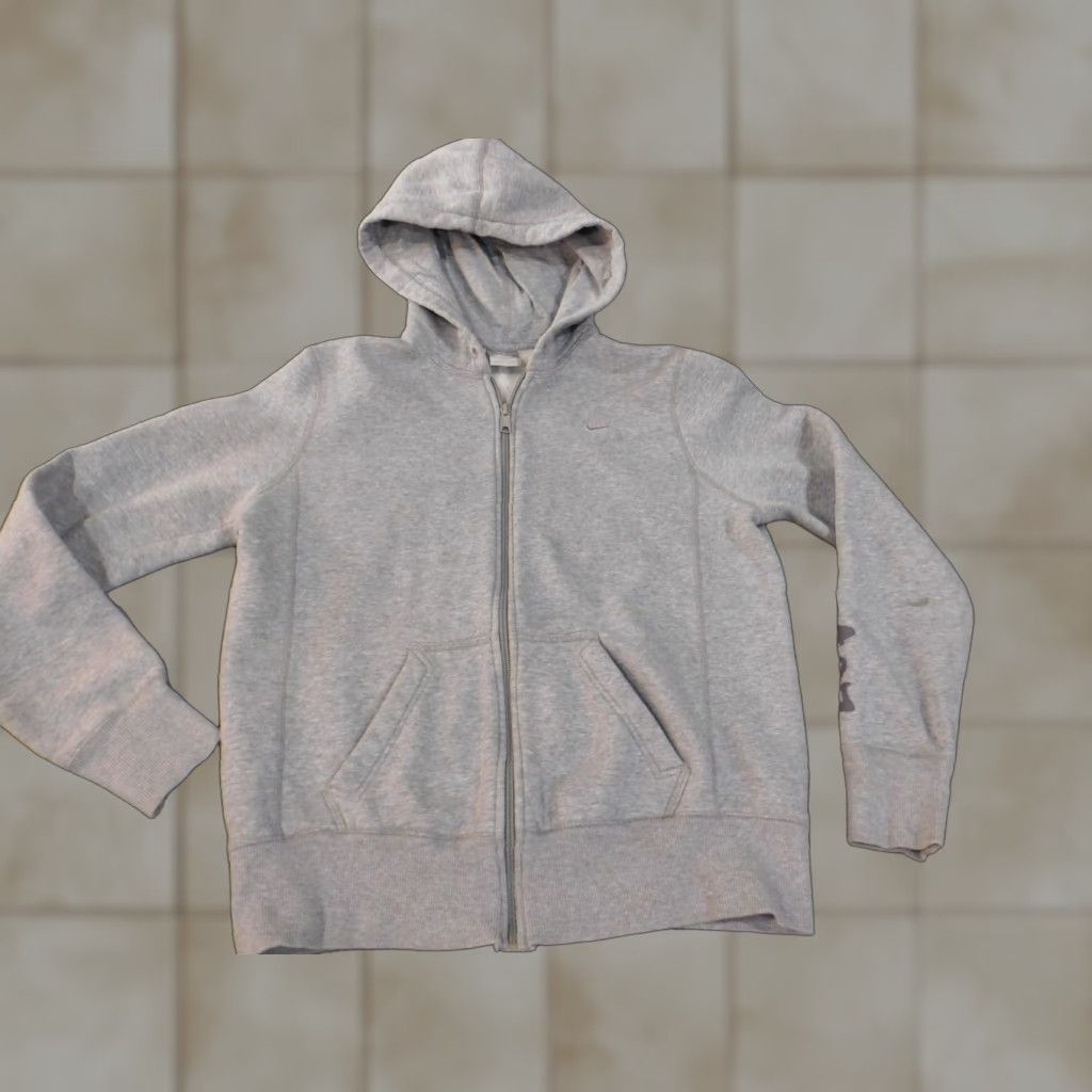 Nike Nike Hoodie Womens L Gray Full Zip stretch performance Size L / US 10 / IT 46 - 1 Thumbnail