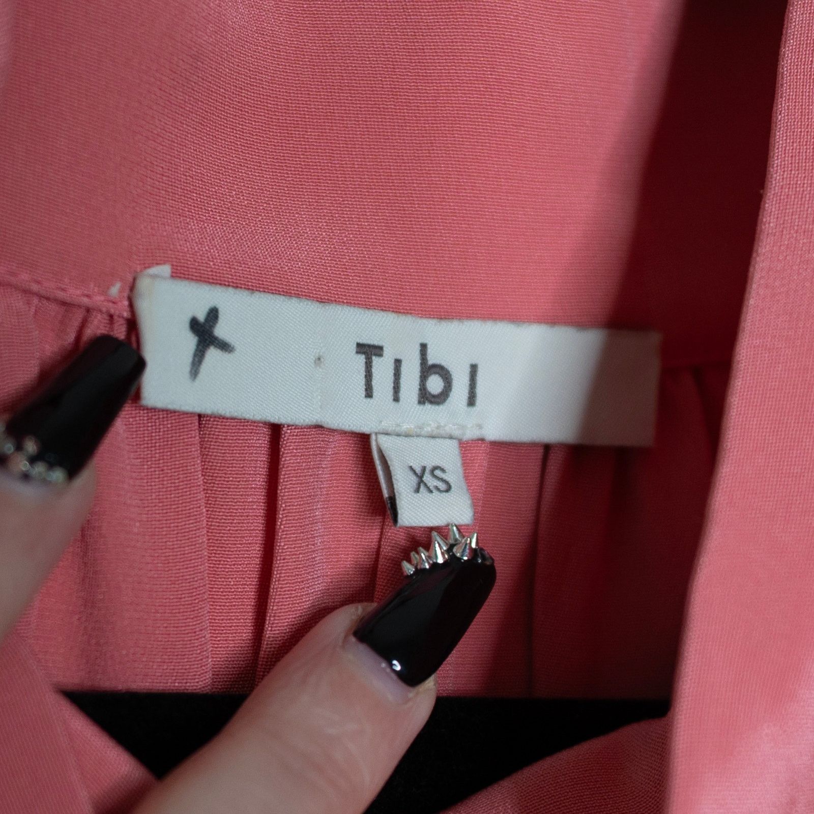 Tibi Tibi Drawstring Blouse Salmon Pink Size XS / US 0-2 / IT 36-38 - 7 Thumbnail