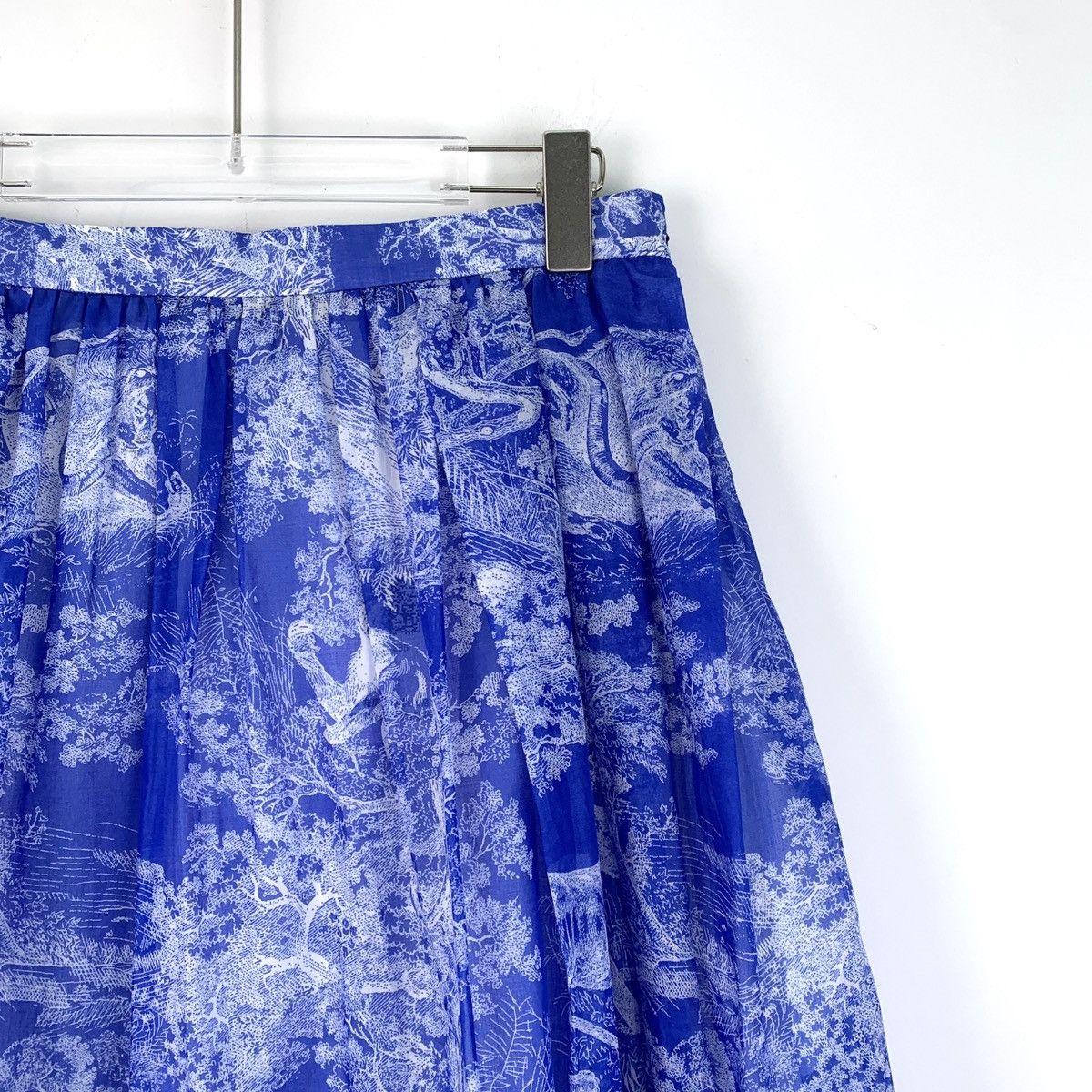 Dior Dior Blue Animal Jungle Print Cotton Casual Dress Size 28" / US 6 / IT 42 - 3 Thumbnail