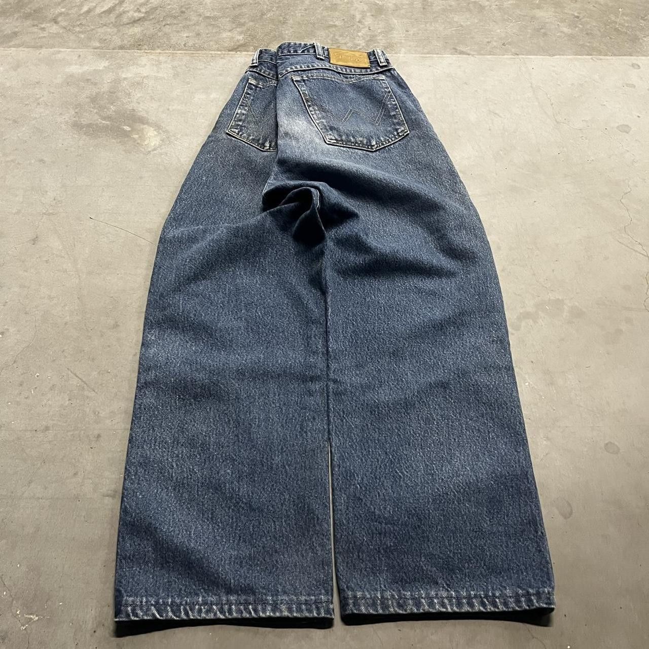 Japanese Brand × Vintage Vintage Y2K Workwear Streetwear Medium Wash Denim Jeans! Size US 34 / EU 50 - 6 Thumbnail