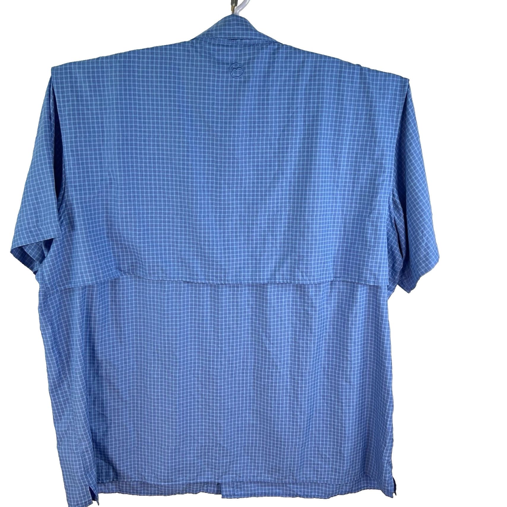 Vintage Magellan UPF30 Checked Relaxed Button-Up Shirt Mens SZ 3XL Blue Short Sleeve Size US XXL / EU 58 / 5 - 6 Thumbnail