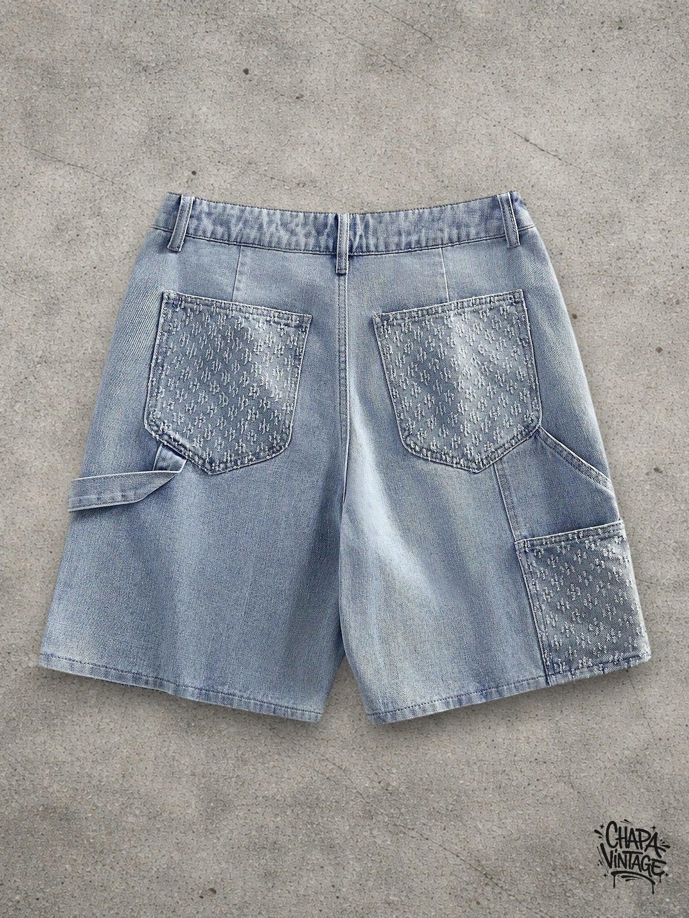 Japanese Brand Washed distressed jeans shorts Size US 32 / EU 48 - 2 Thumbnail