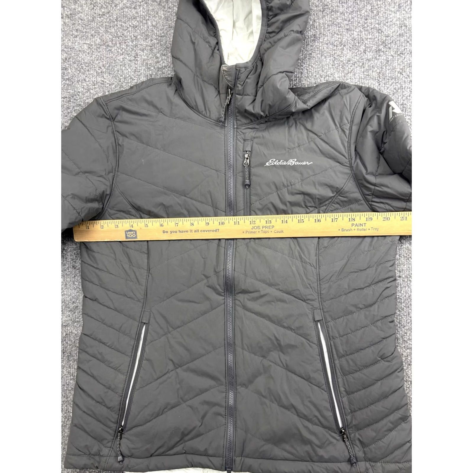Eddie Bauer Eddie Bauer Jacket Womens Medium Gray Reversible Hooded Puffer Zip First Ascent Jacket Size M / US 6-8 / IT 42-44 - 4 Thumbnail