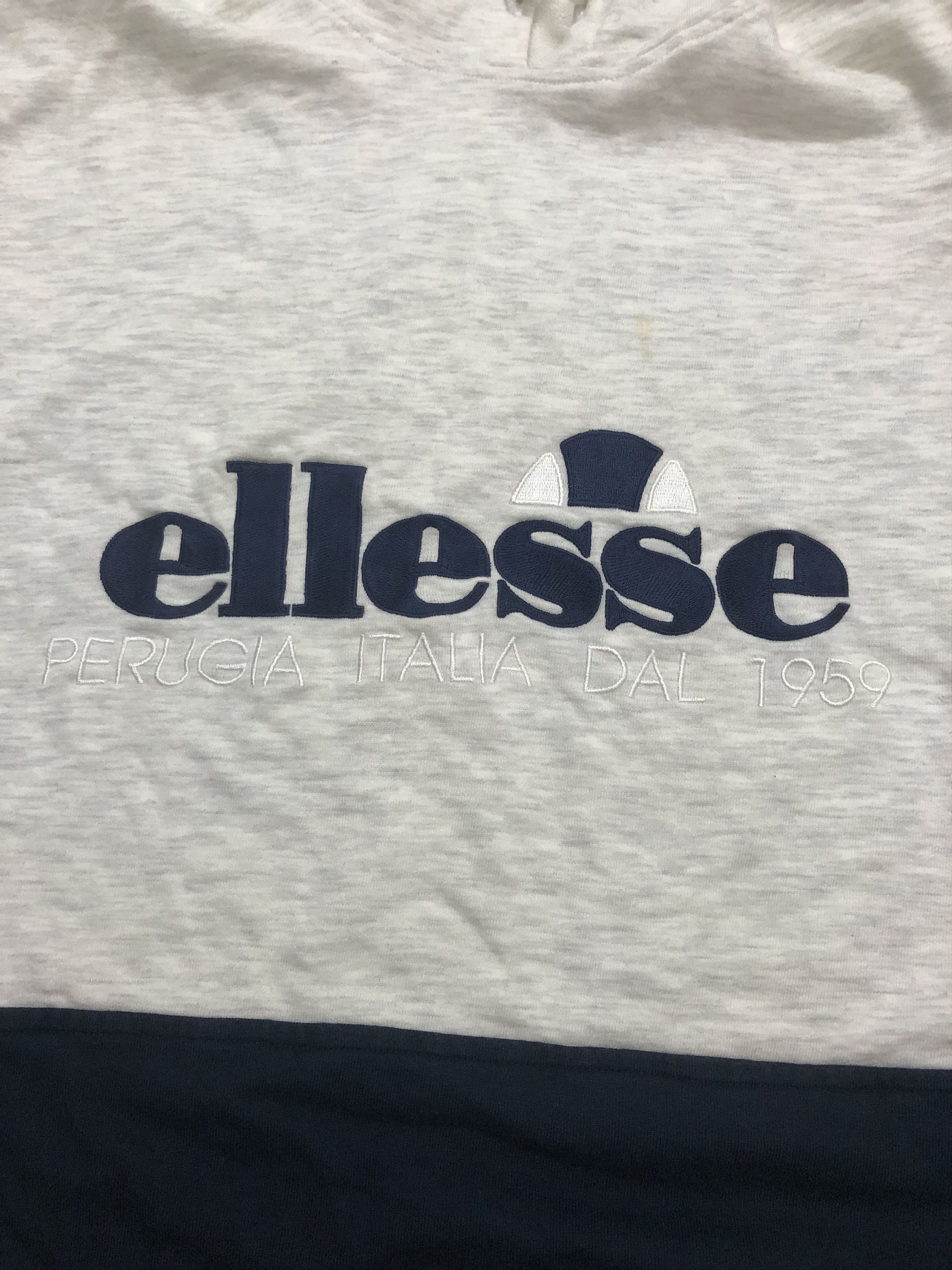 Ellesse × Vintage Vintage Worn 90s Ellesse Spell Out Hoodie Size US L / EU 52-54 / 3 - 3 Thumbnail
