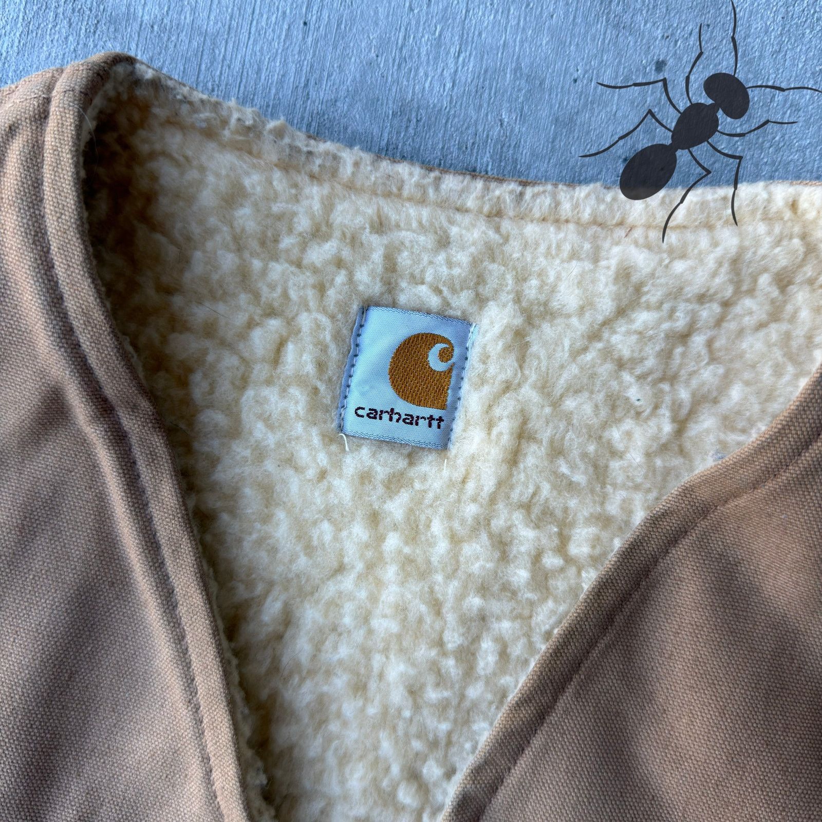 Carhartt × Vintage Carhartt brown Sherpa work wear vest Size US S / EU 44-46 / 1 - 2 Thumbnail
