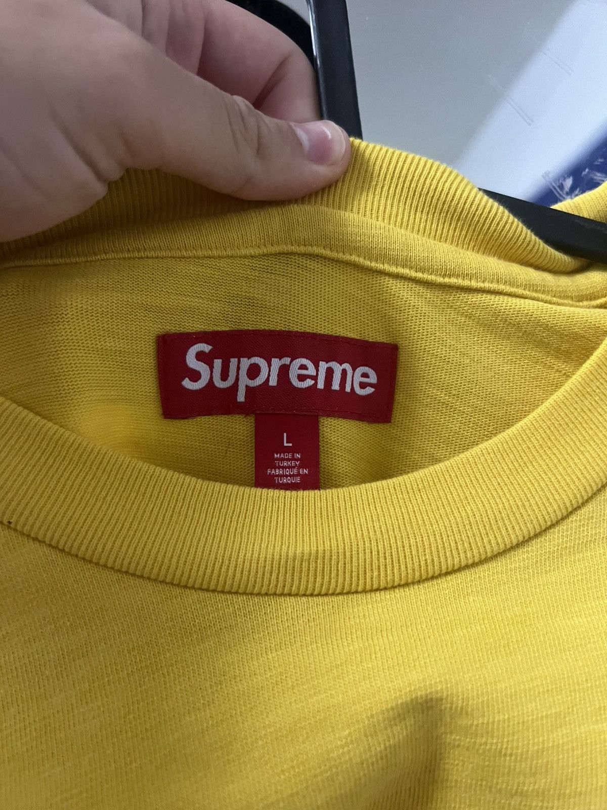 Supreme Supreme FTP S/S Tee (YELLOW) Size US L / EU 52-54 / 3 - 4 Thumbnail