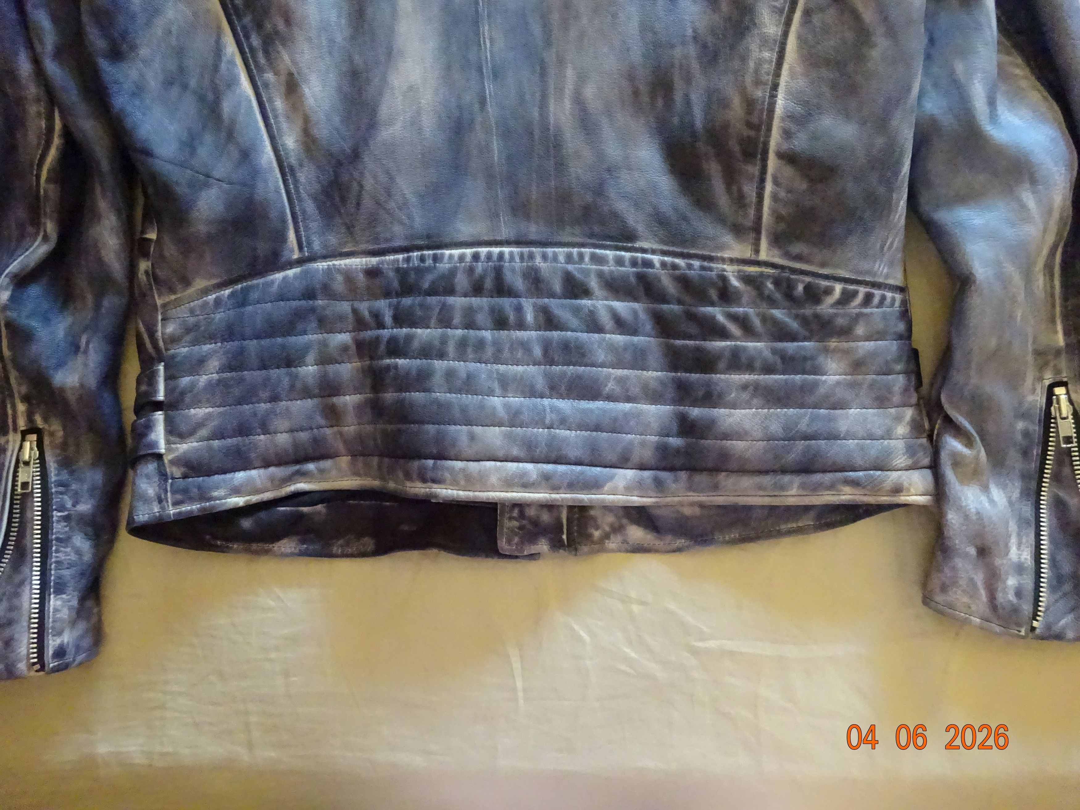 Other 100% ITALIAN LEATHER JACKET - SZ LARGE - BLUE Size US L / EU 52-54 / 3 - 3 Thumbnail