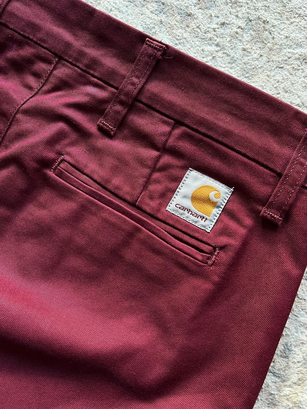 Carhartt Carhartt 2015 Chinos Pants Burgundy Deadstock Sz W 29 x L 32 Size 32" / US 10 / IT 46 - 3 Thumbnail