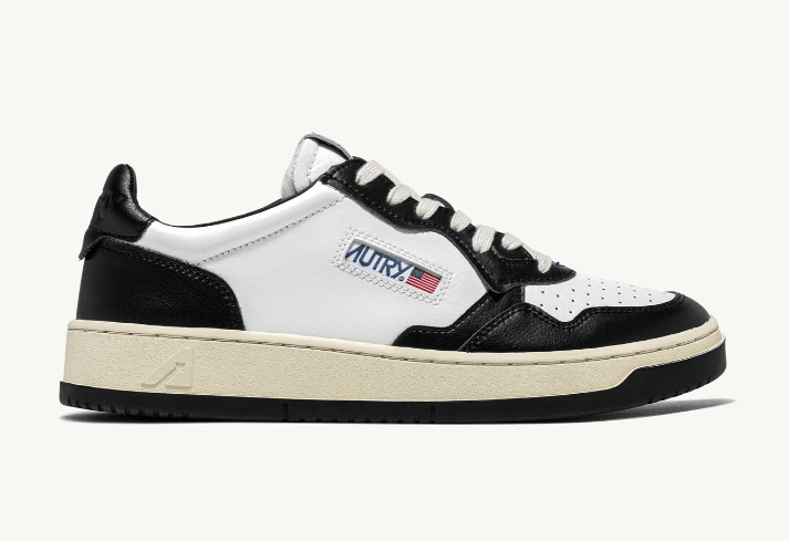 AUTRY AUTRY AULW WB01 MEDIALIST LOW WOM LEATHER WHITE/BLACK N.41 Size US 6 / IT 36 - 1 Thumbnail