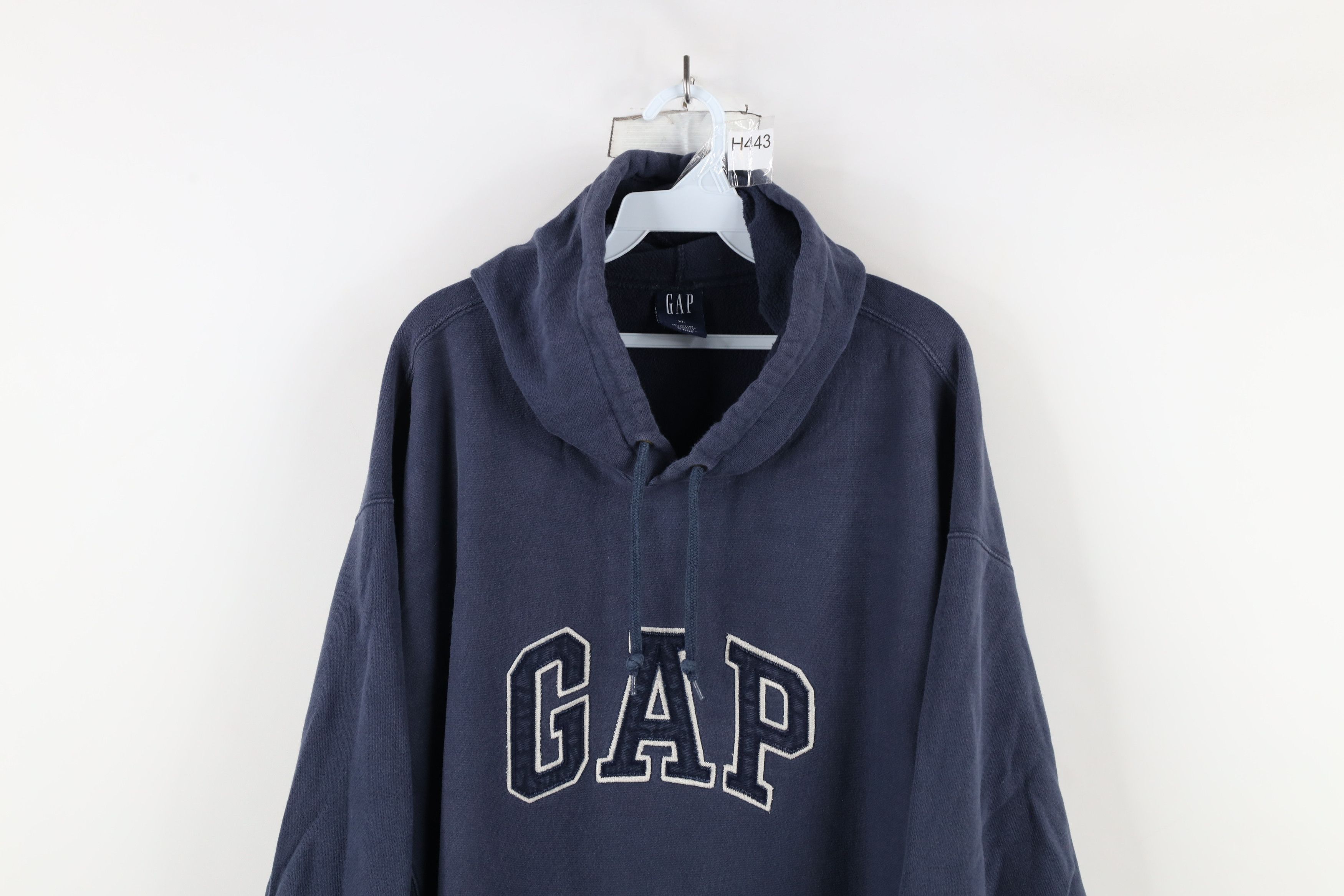 Gap × Vintage Vintage Gap Spell Block Letter Heavyweight Hoodie Sweatshirt Size US XL / EU 56 / 4 - 2 Thumbnail