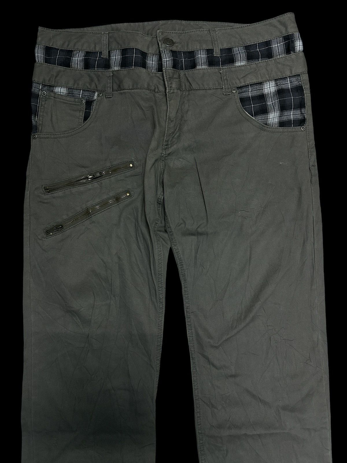 If Six Was Nine Double Waist💥 MultiPocket Casual Pants Double Waist Size US 40 / EU 56 - 3 Thumbnail