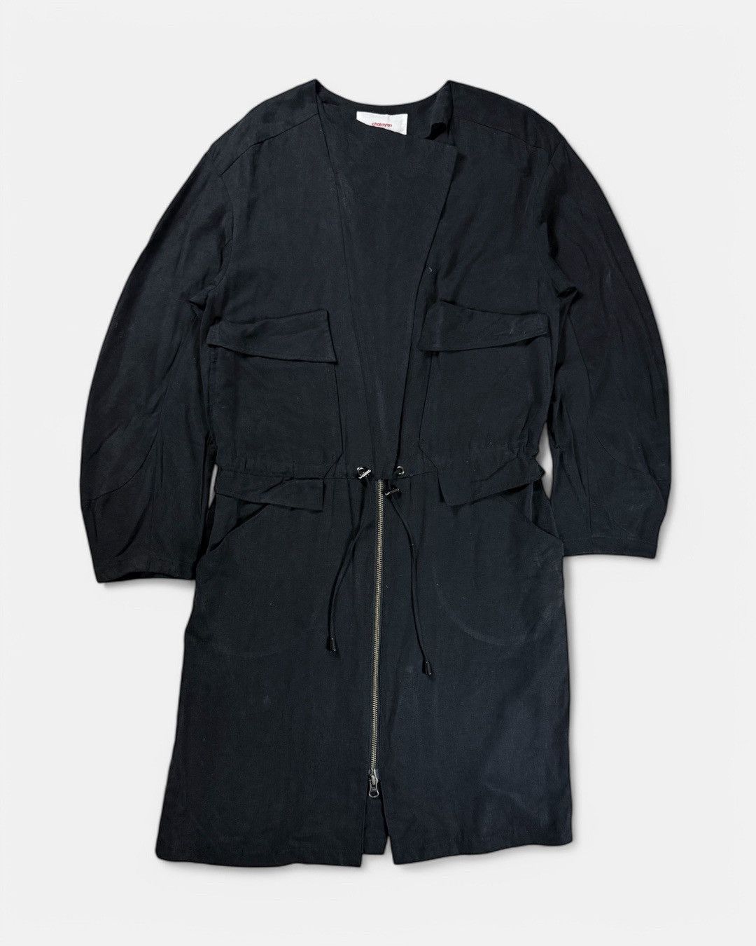Hussein Chalayan Hussein Chalayan - 00’s Charcoal Cotton Coat Size S / US 4 / IT 40 - 1 Thumbnail