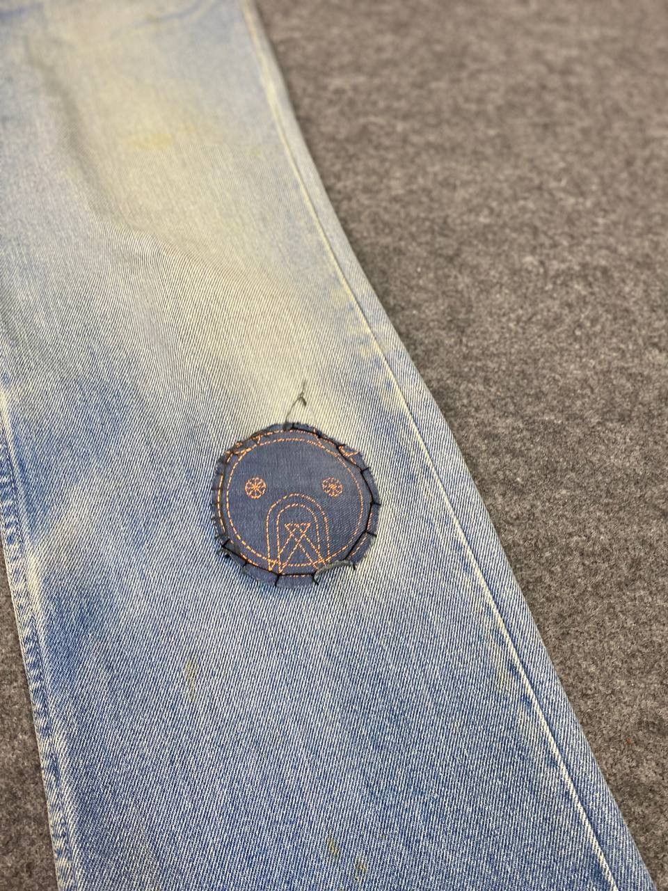 Japanese Brand vintage big mountain bootcut flare distressed rework denim Size US 30 / EU 46 - 11 Thumbnail