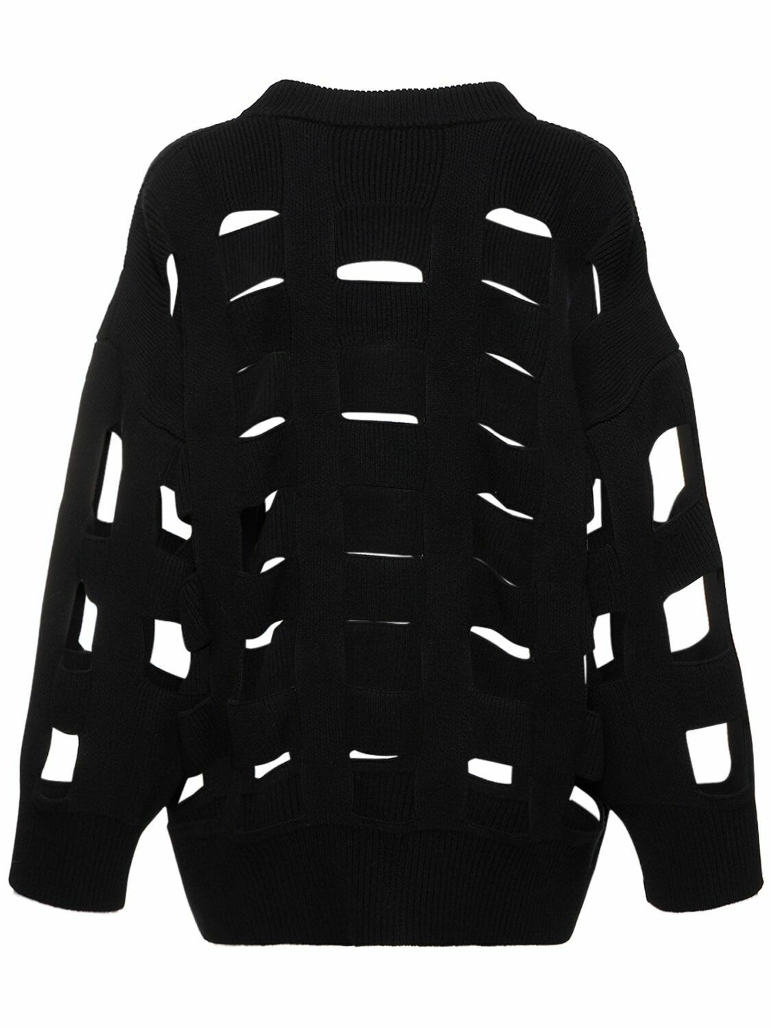 Valentino o1y0326 Crewneck Sweater in Black Size M / US 6-8 / IT 42-44 - 2 Thumbnail