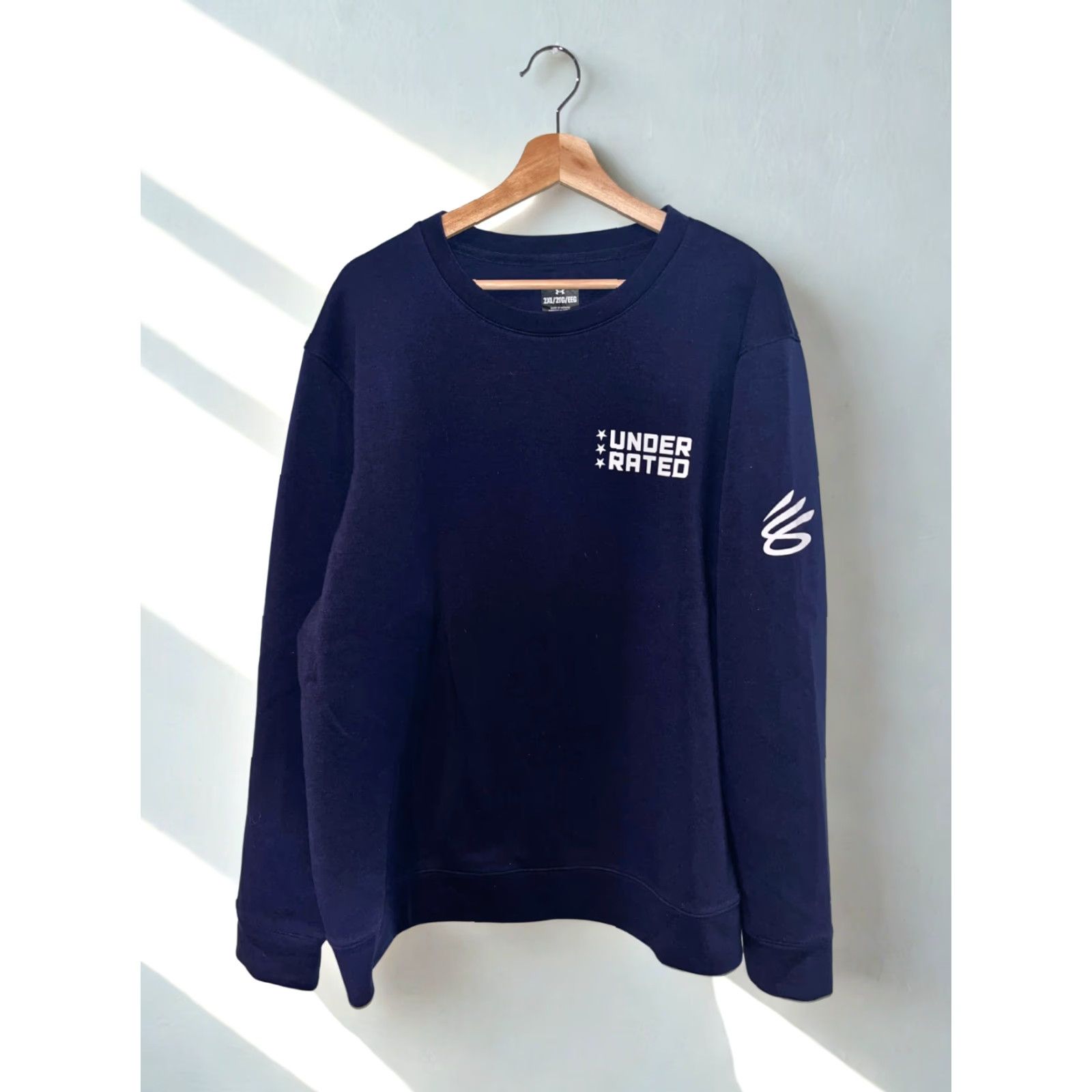 Under Armour VINTAGE Steph Curry Underrated Golf Crewneck Sweatshirt Blue 2XL NWOT Rare Player Gift Size US XXL / EU 58 / 5 - 2 Thumbnail
