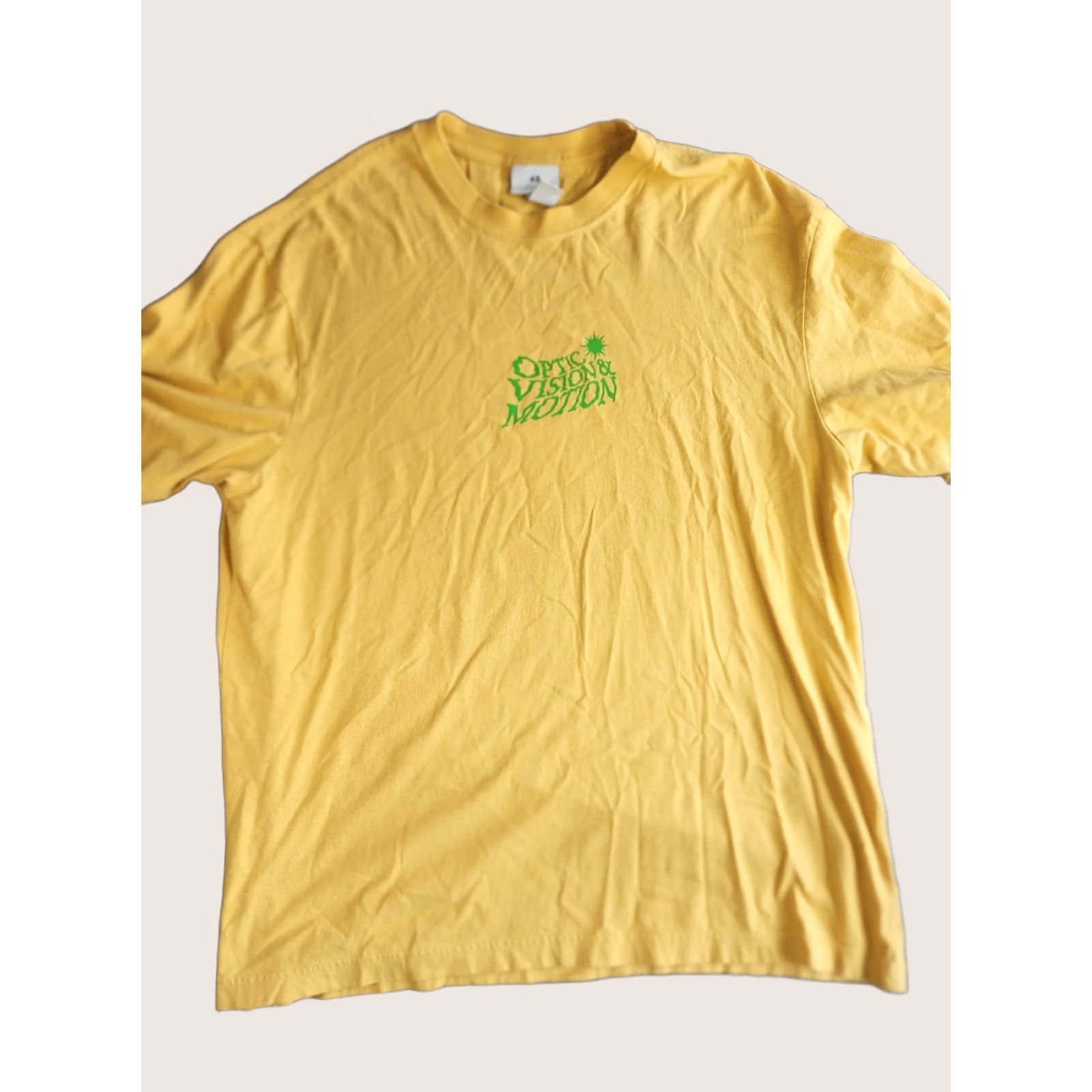 H&M H&M Shirt Men's Yellow T-Shirt Large L Electric Scenery Optic Vision & Motion Size US L / EU 52-54 / 3 - 1 Thumbnail