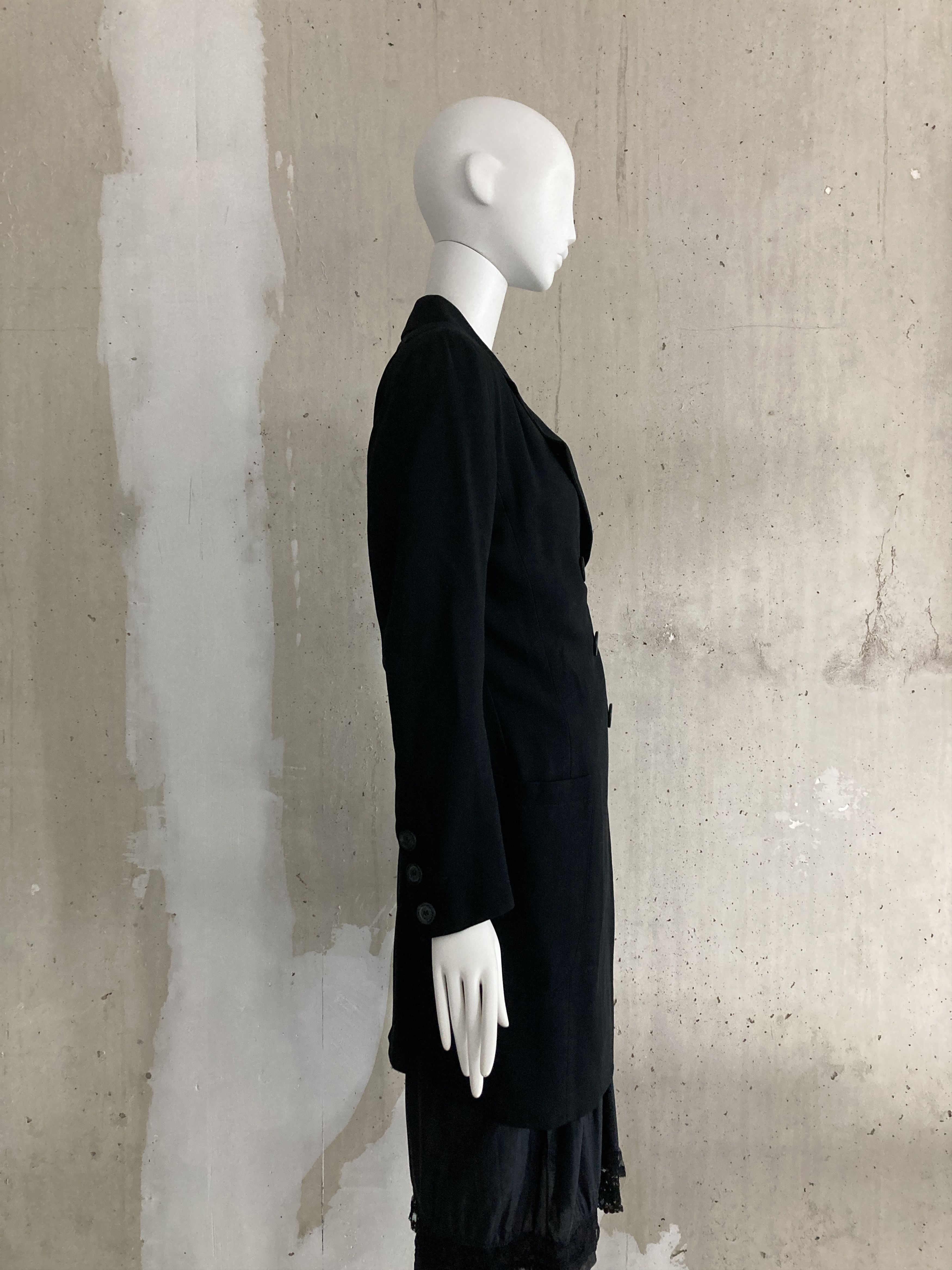 Ann Demeulemeester FW1992 Archive Double Breasted Coat Size S / US 4 / IT 40 - 4 Thumbnail