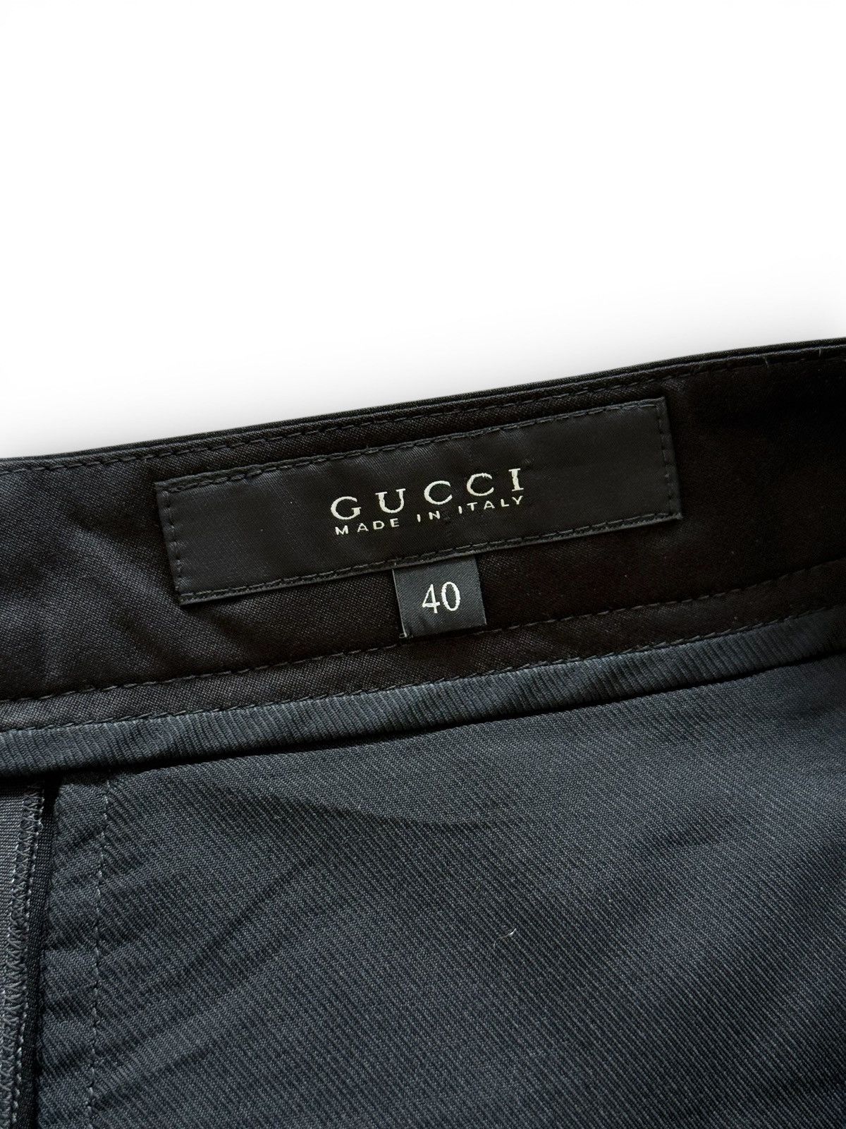 Gucci Gucci By Tom Ford Black Silk Pants Trousers Size 27" / US 4 / IT 40 - 6 Thumbnail