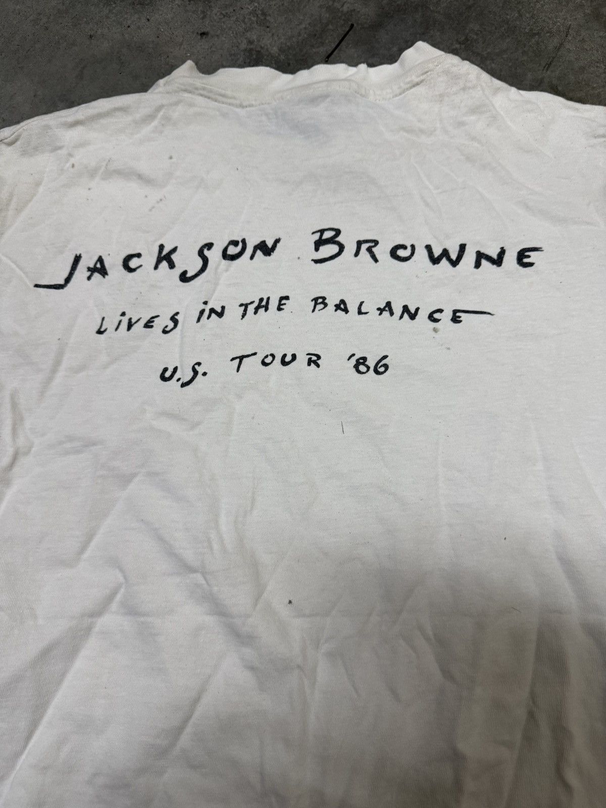 Band Tees × Vintage VINTAGE 80’s JACKSON BROWNE Size US M / EU 48-50 / 2 - 4 Thumbnail