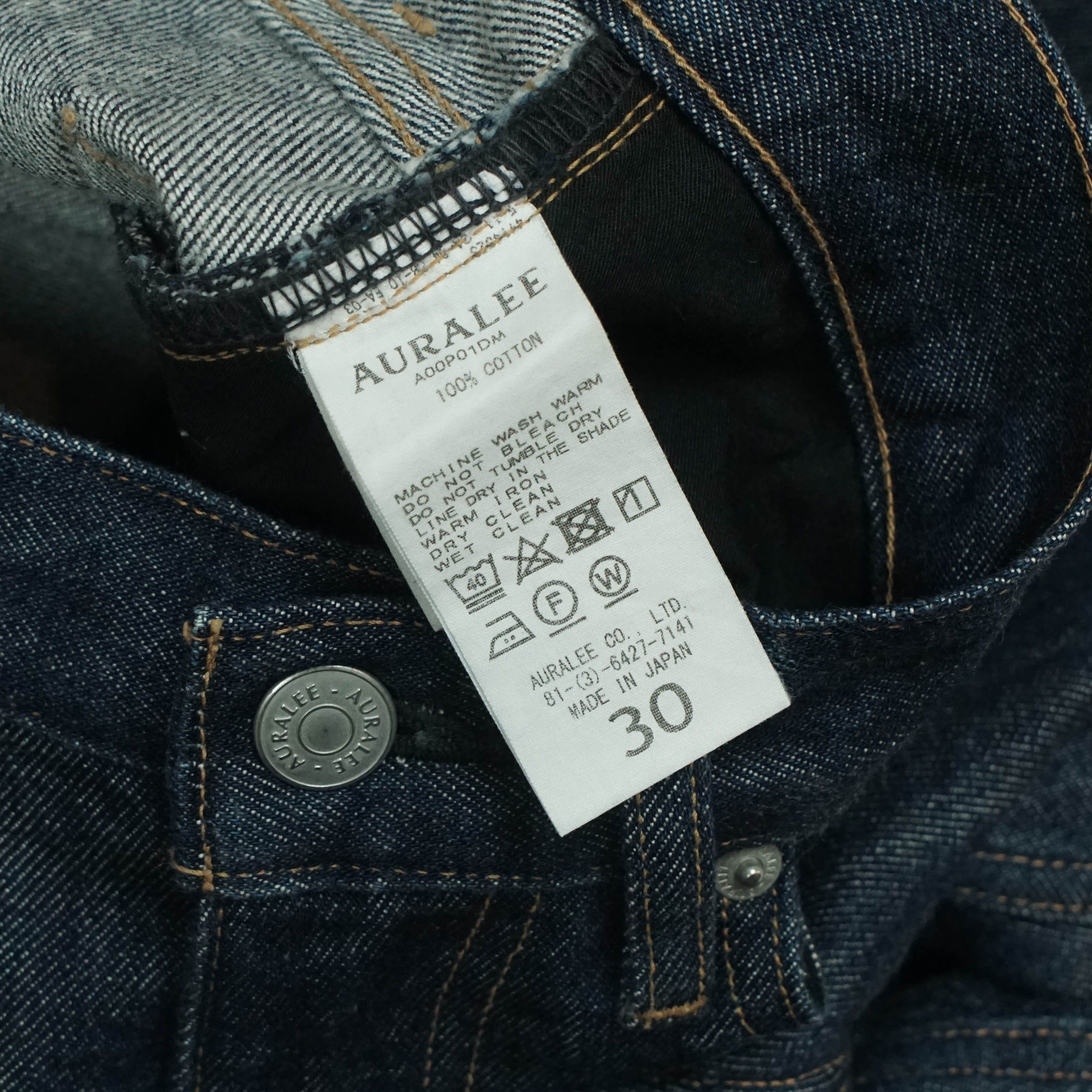 Auralee *NoTariff Auralee Denim Pants Size US 30 / EU 46 - 11 Thumbnail